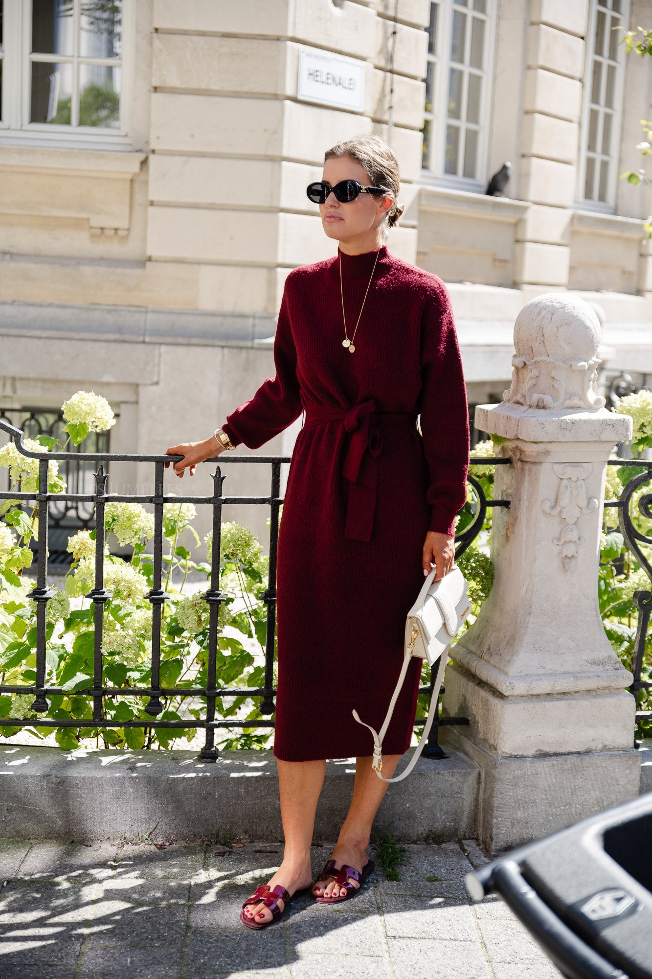 Silvie jurk cabernet