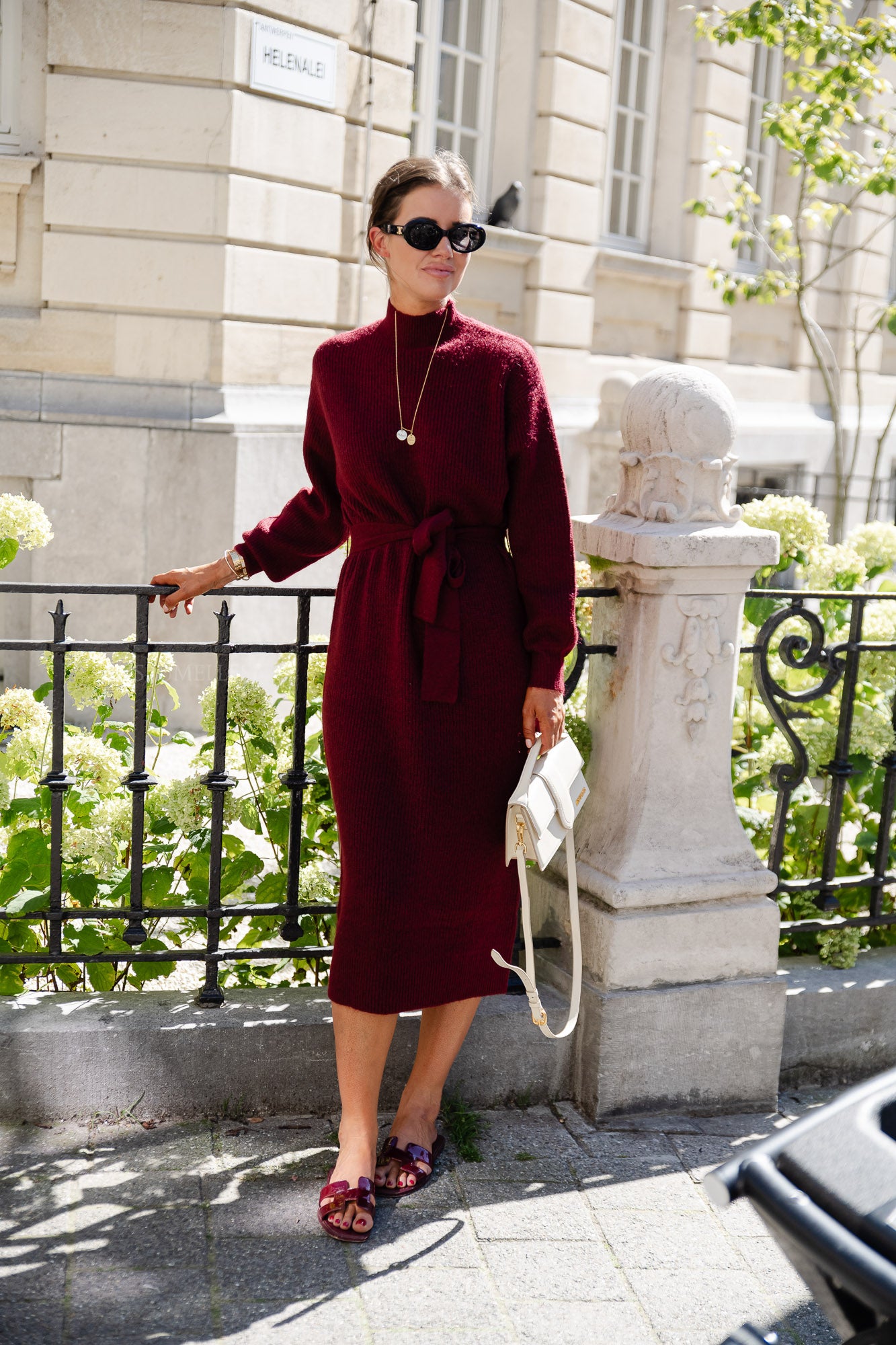 Silvie jurk cabernet