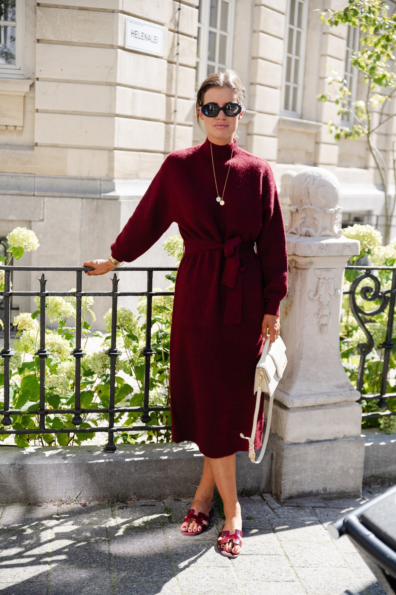 Silvie jurk cabernet