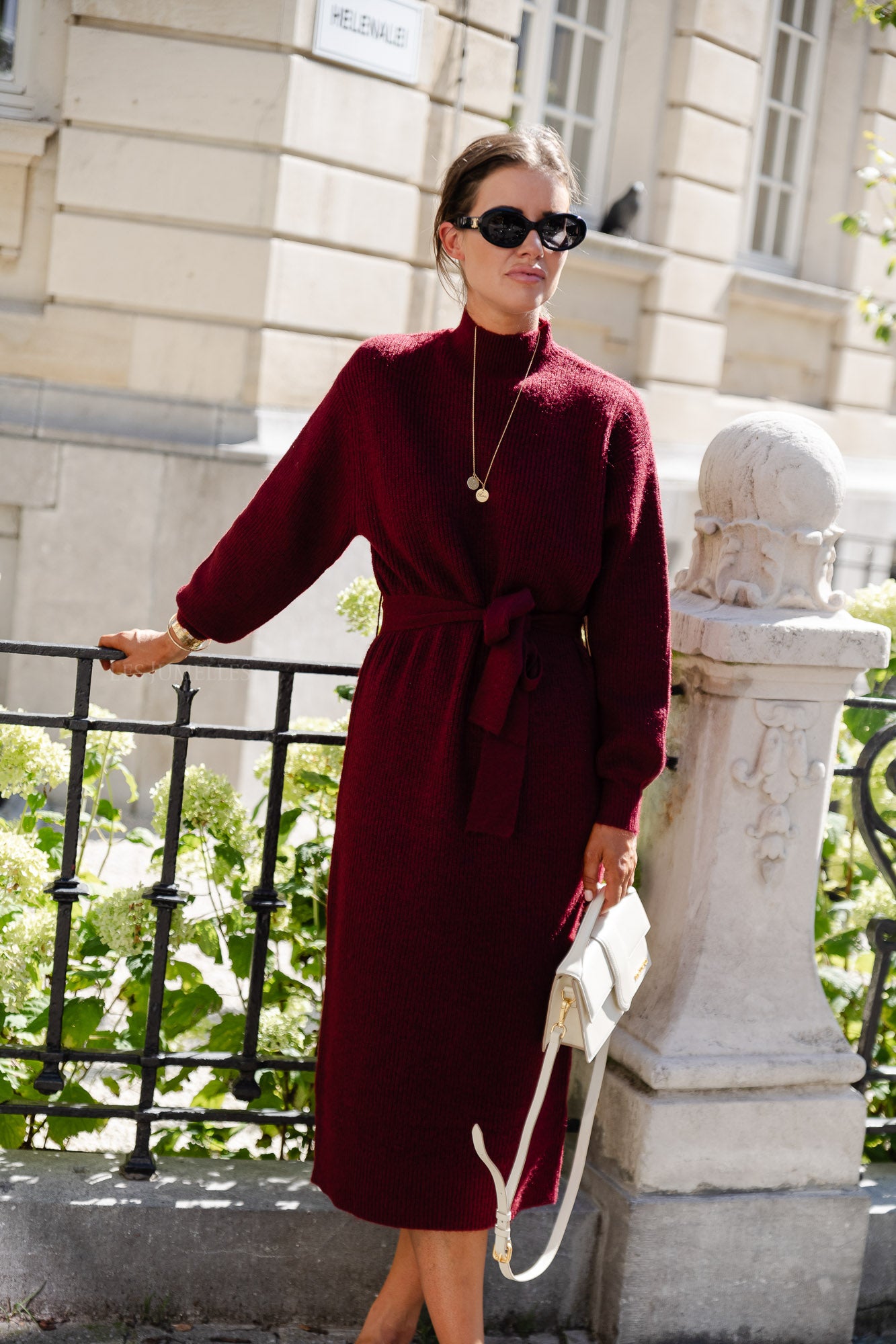 Silvie jurk cabernet