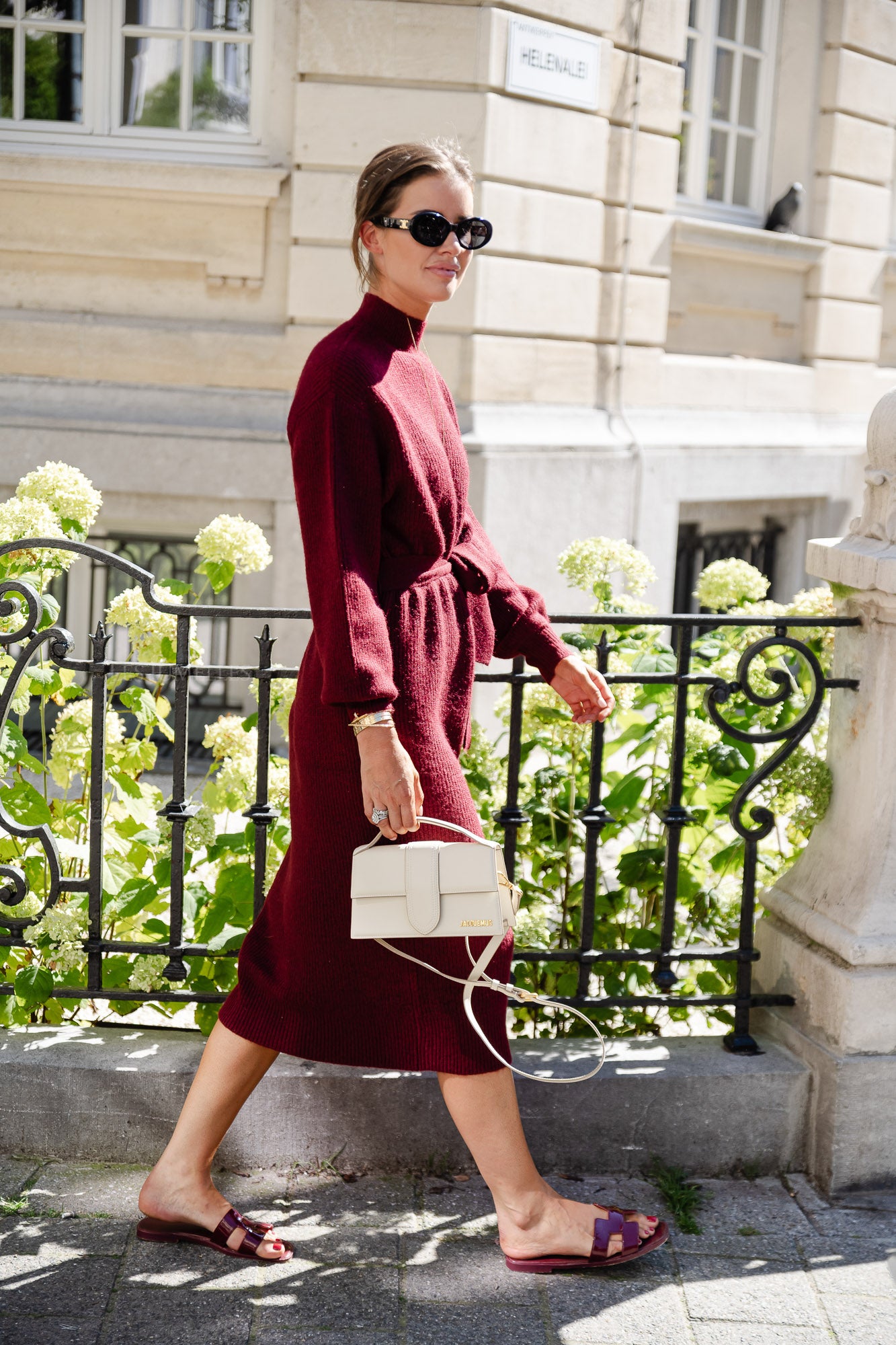 Silvie jurk cabernet