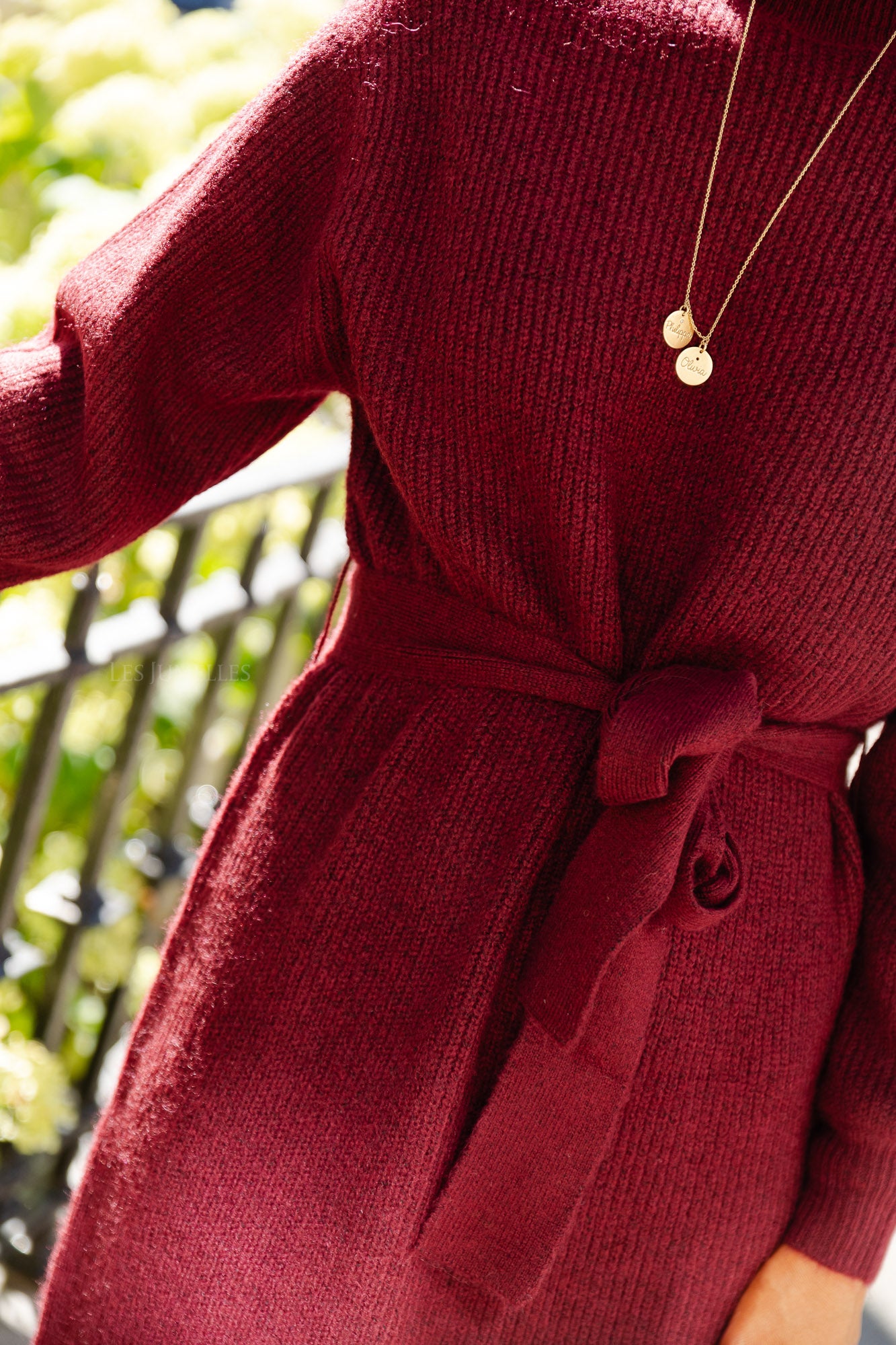 Silvie jurk cabernet
