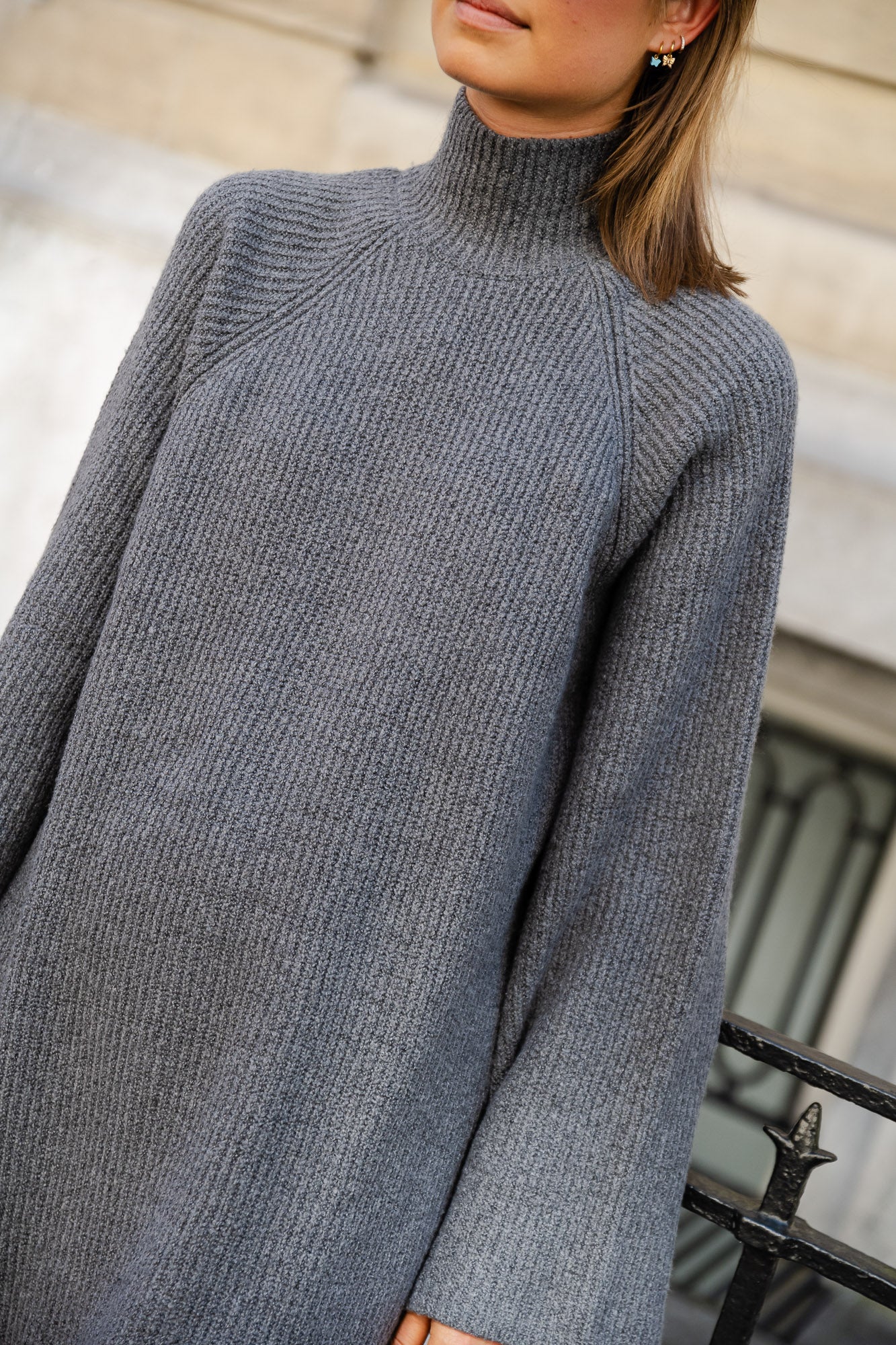 <tc>Robe Bastienne gris foncé mélangé</tc>