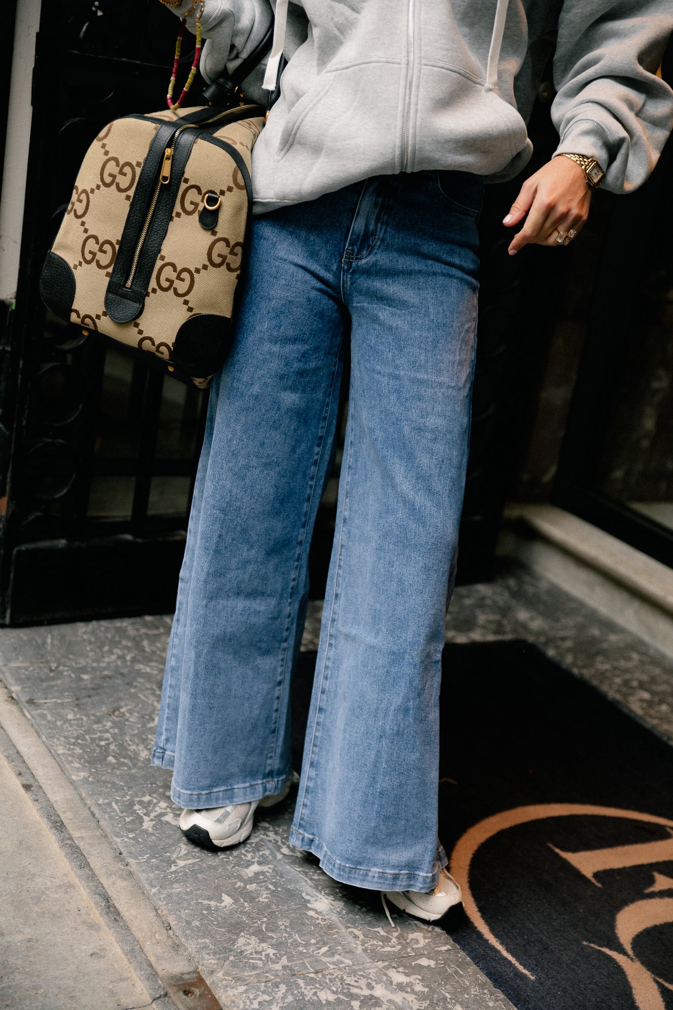 Gloria wide leg jeans medium blue