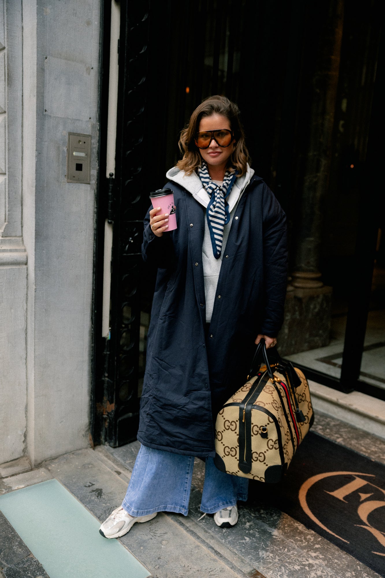 Coco long coat navy