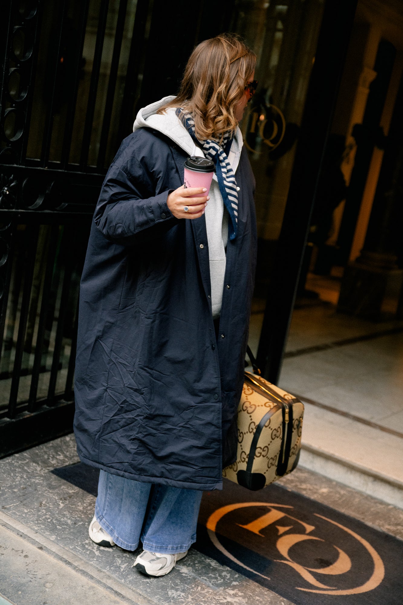 Coco long coat navy