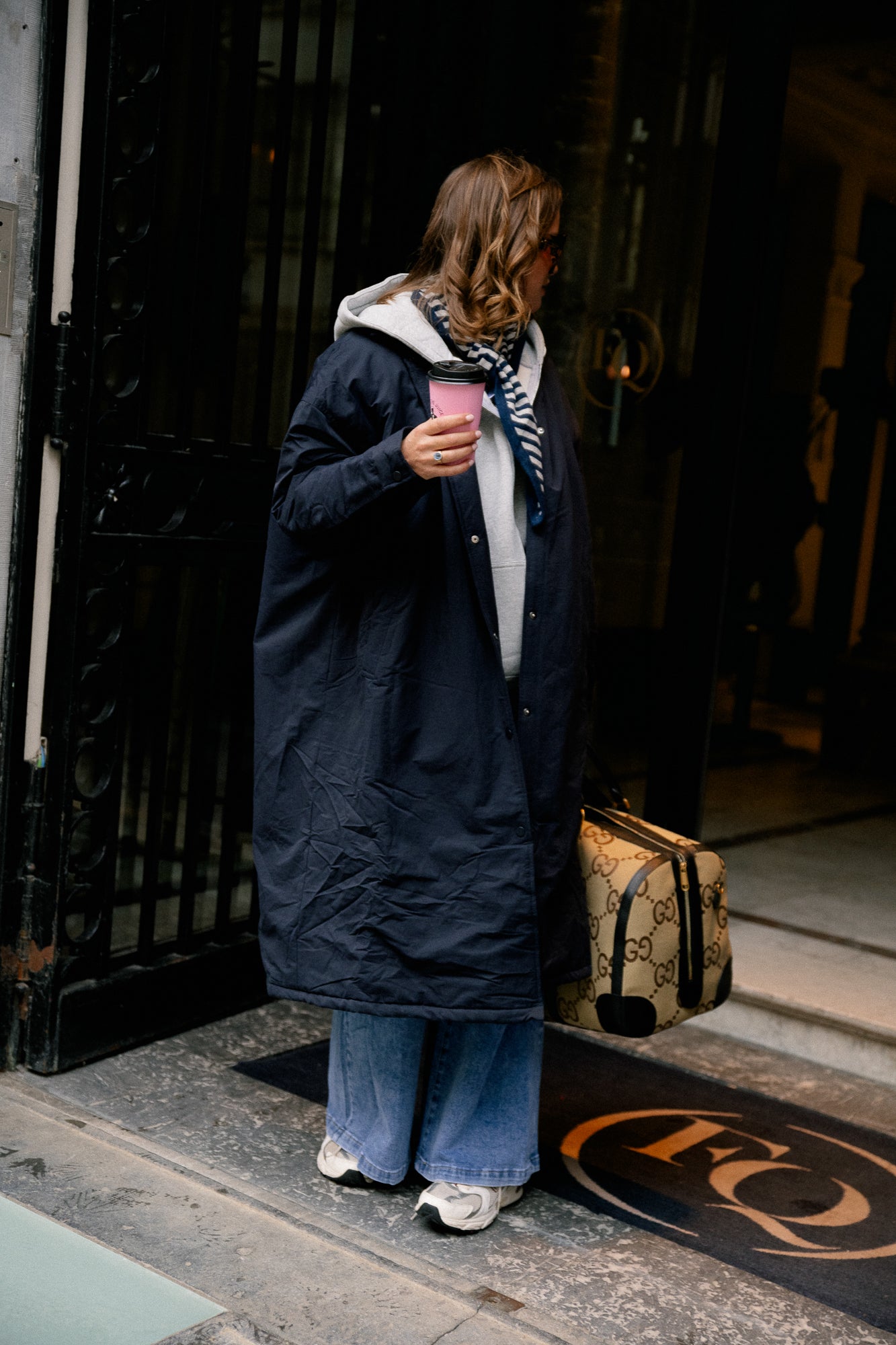 Coco long coat navy