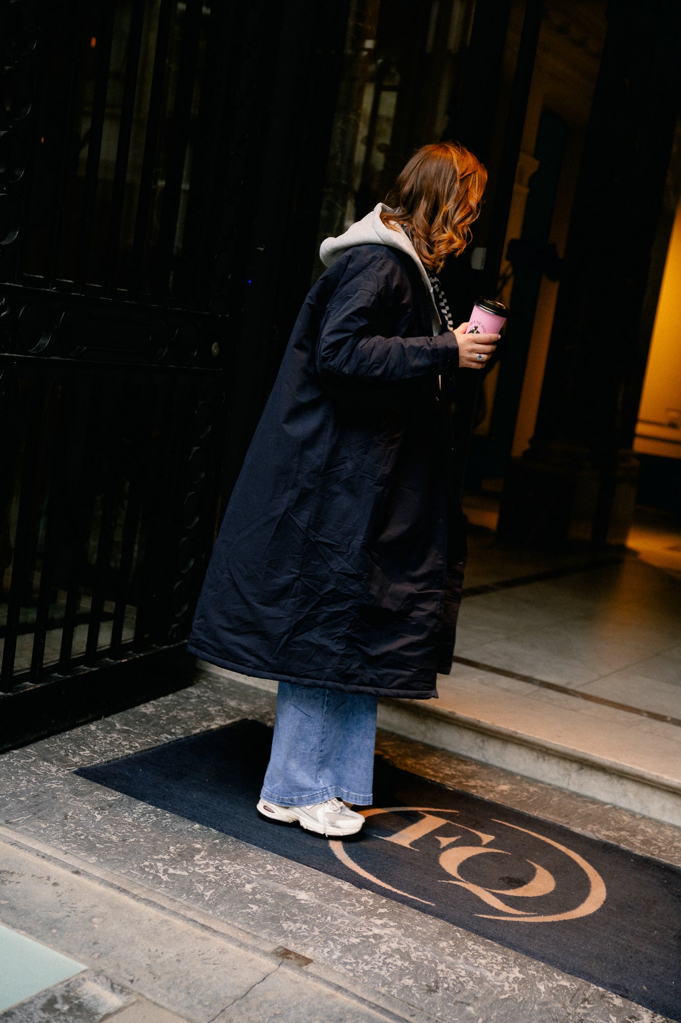 Coco long coat navy