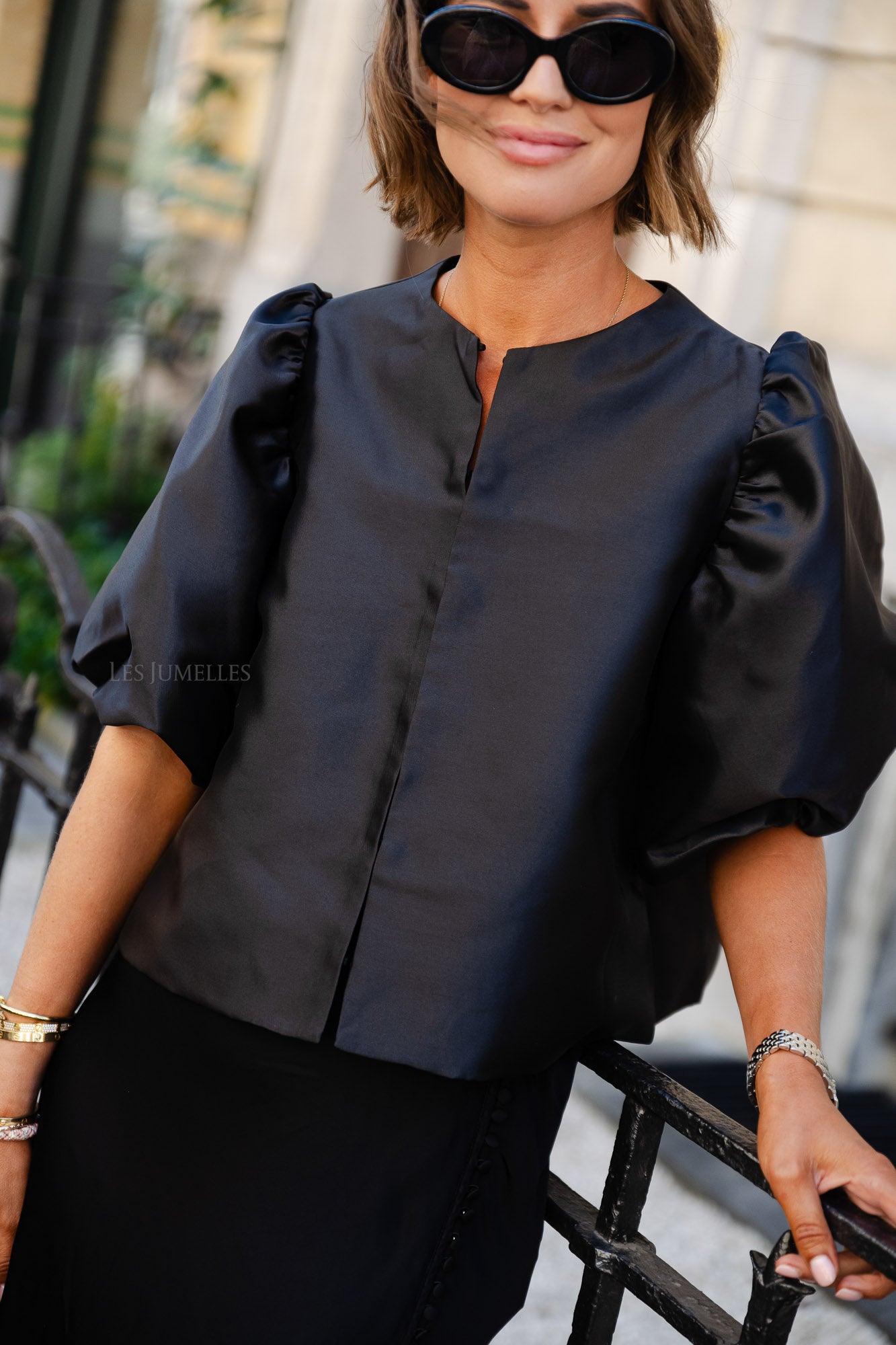 Cleo Bluse schwarz