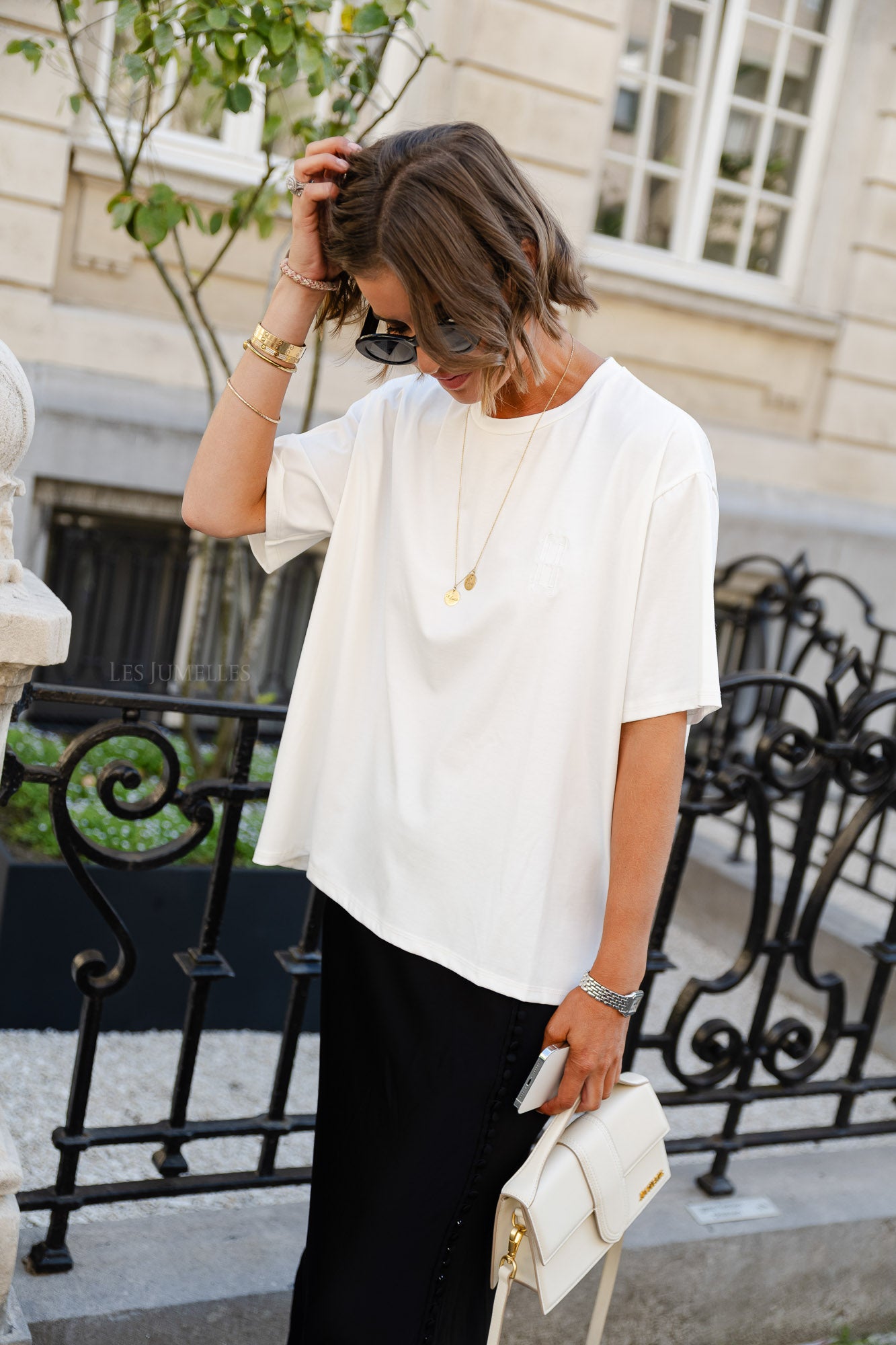 Les Jumelles T-Shirt weiß
