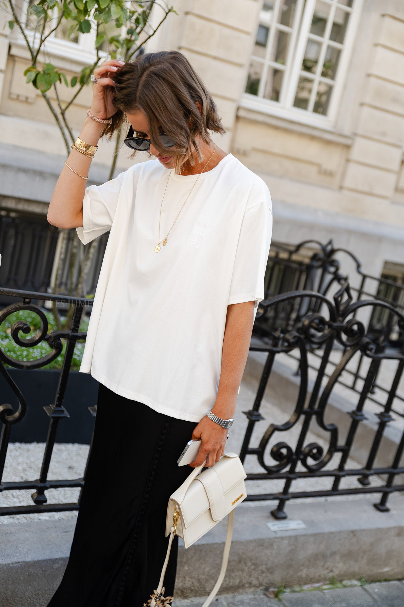 Les Jumelles T-Shirt weiß
