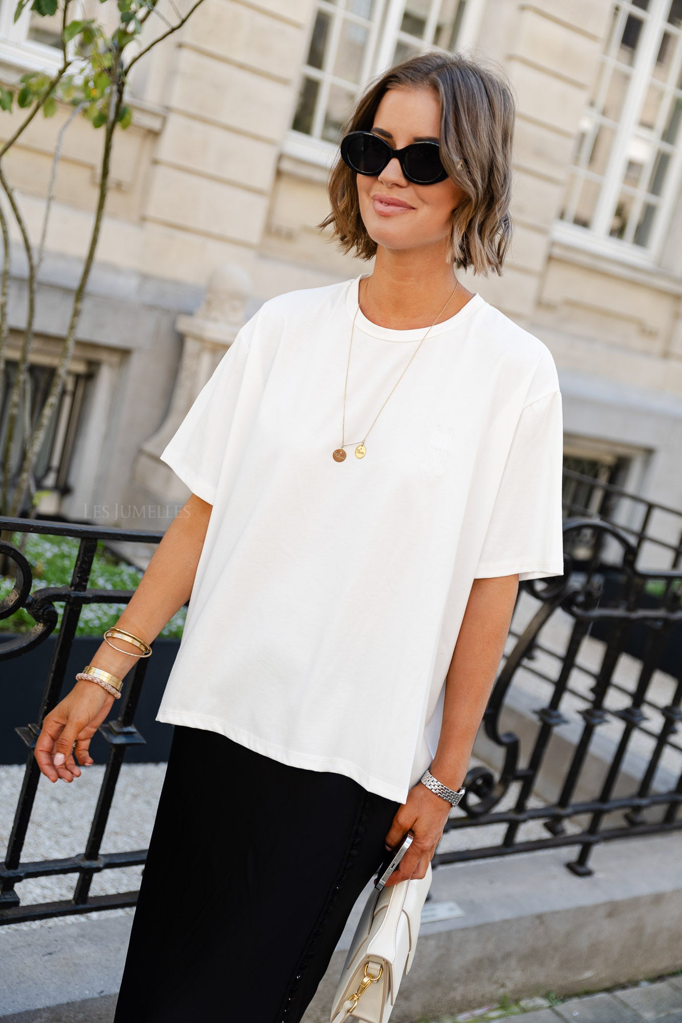 Les Jumelles T-Shirt weiß