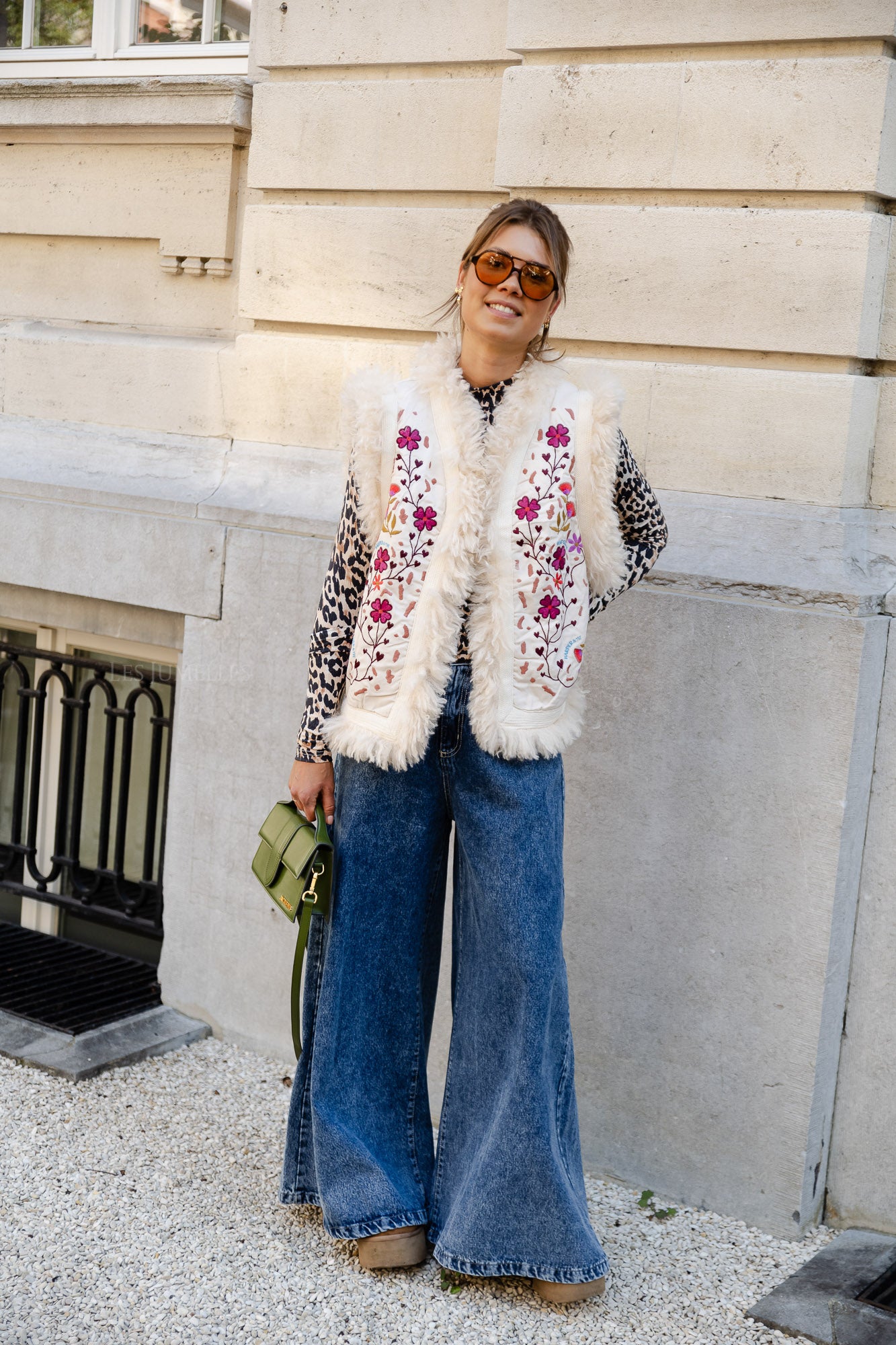 Gilet rivière multicolore