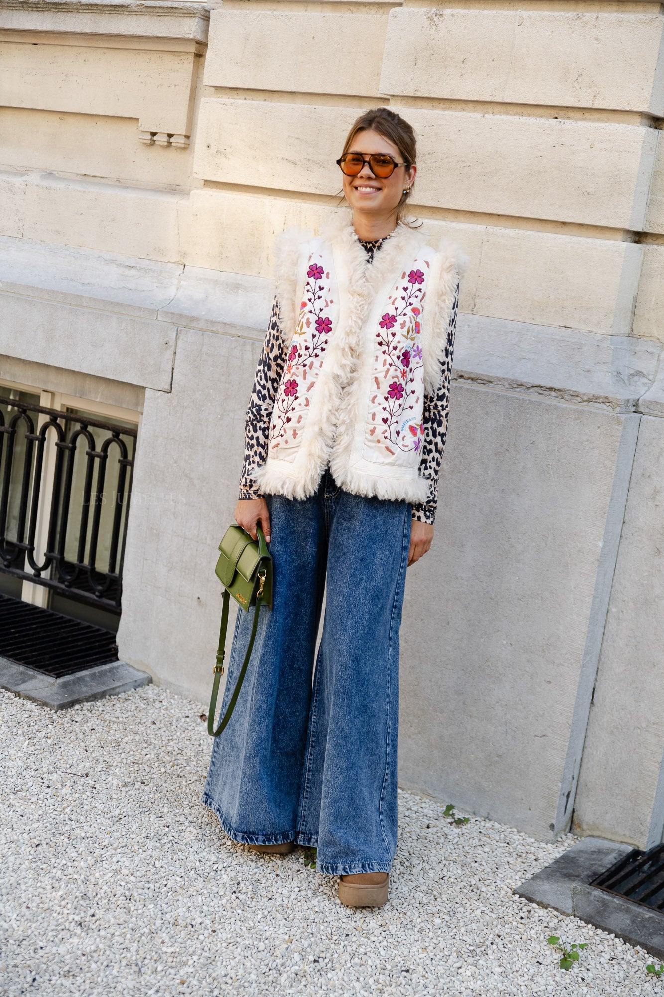 Gilet rivière multicolore