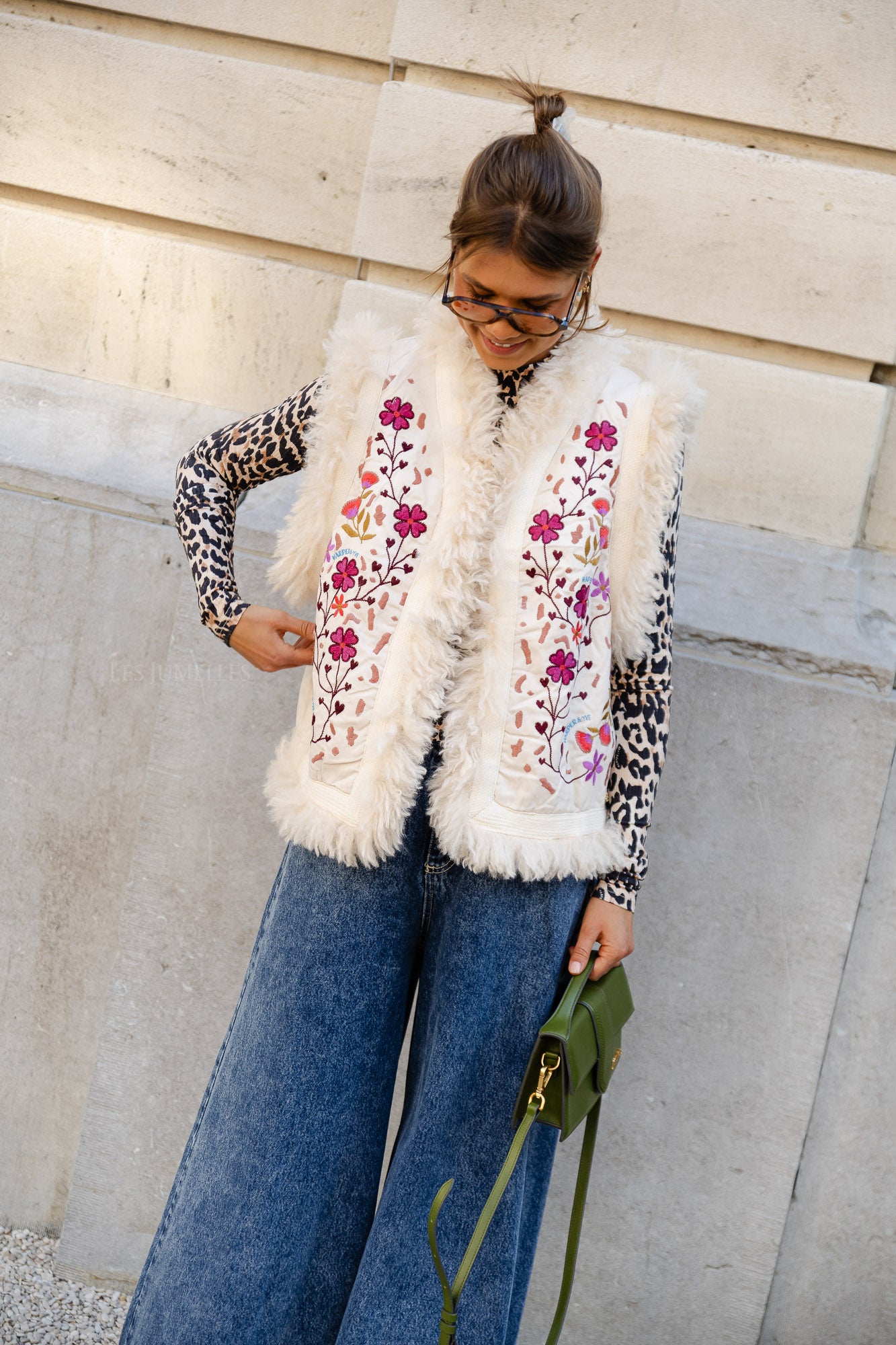 Gilet rivière multicolore