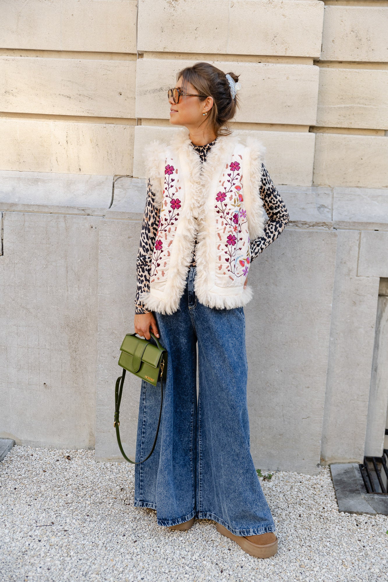Gilet rivière multicolore