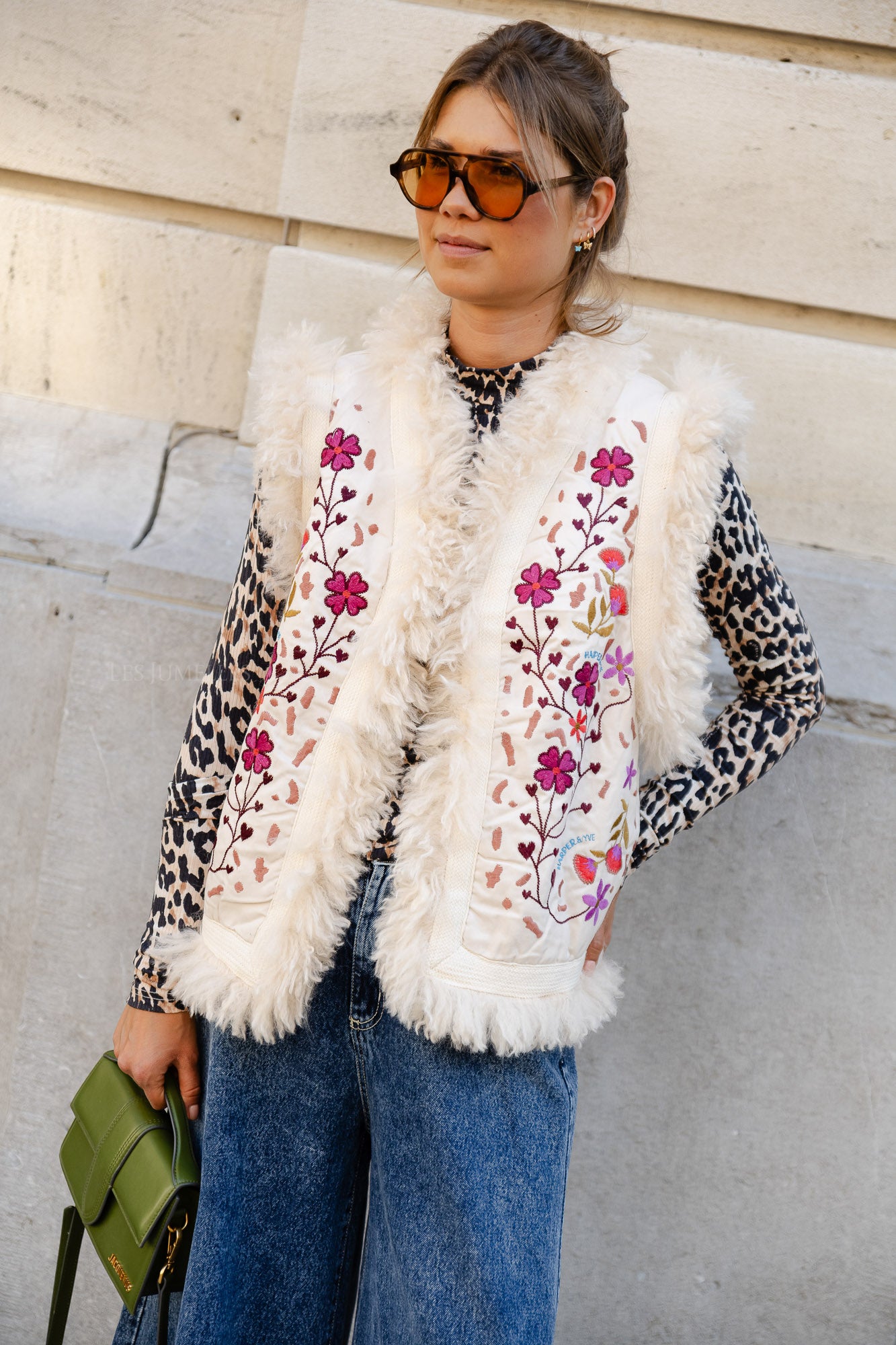 Gilet rivière multicolore
