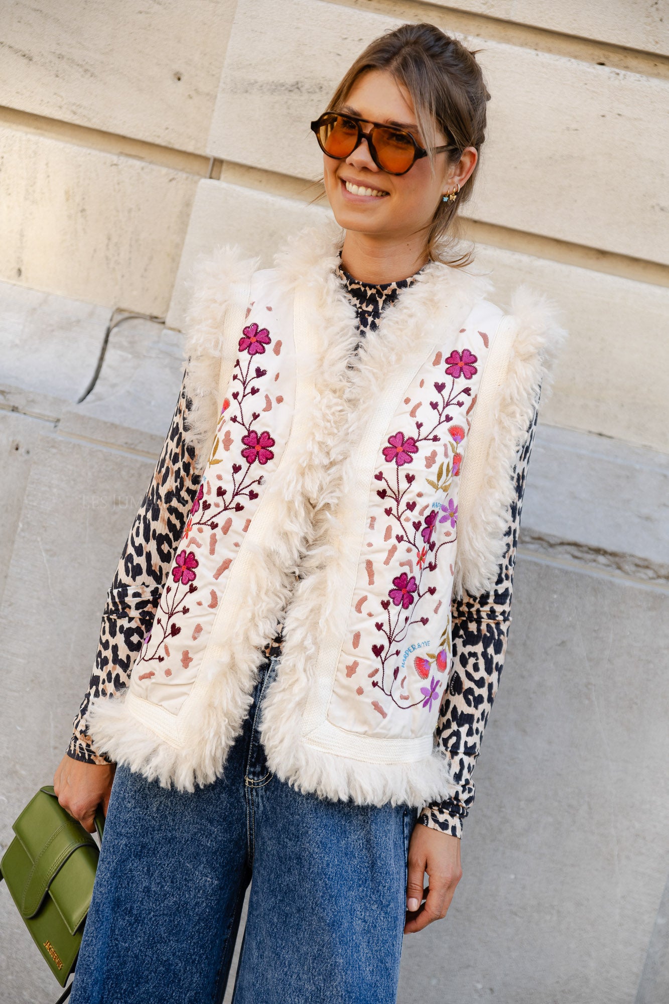 Gilet rivière multicolore