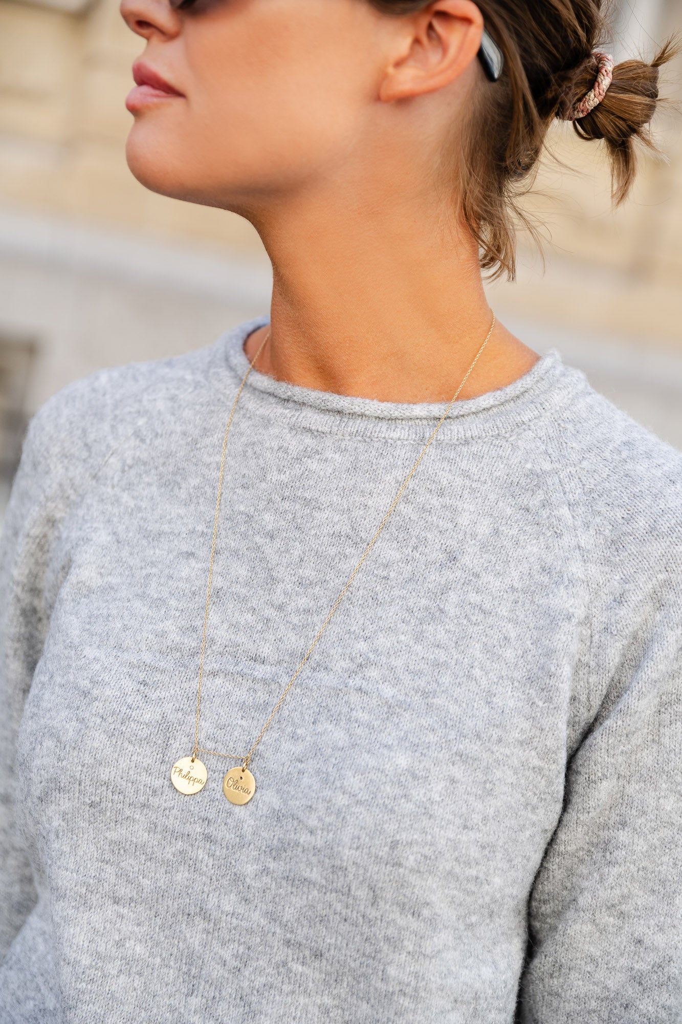Pull tricoté Macy gris