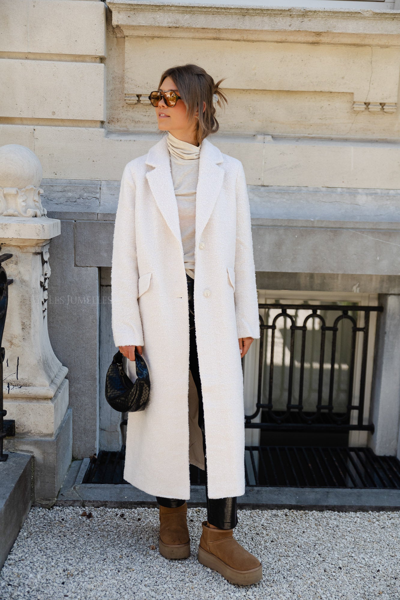 Manteau Ninette boucle blanche