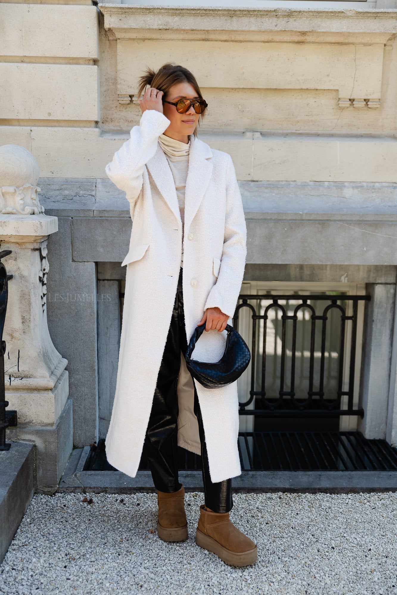 Manteau Ninette boucle blanche