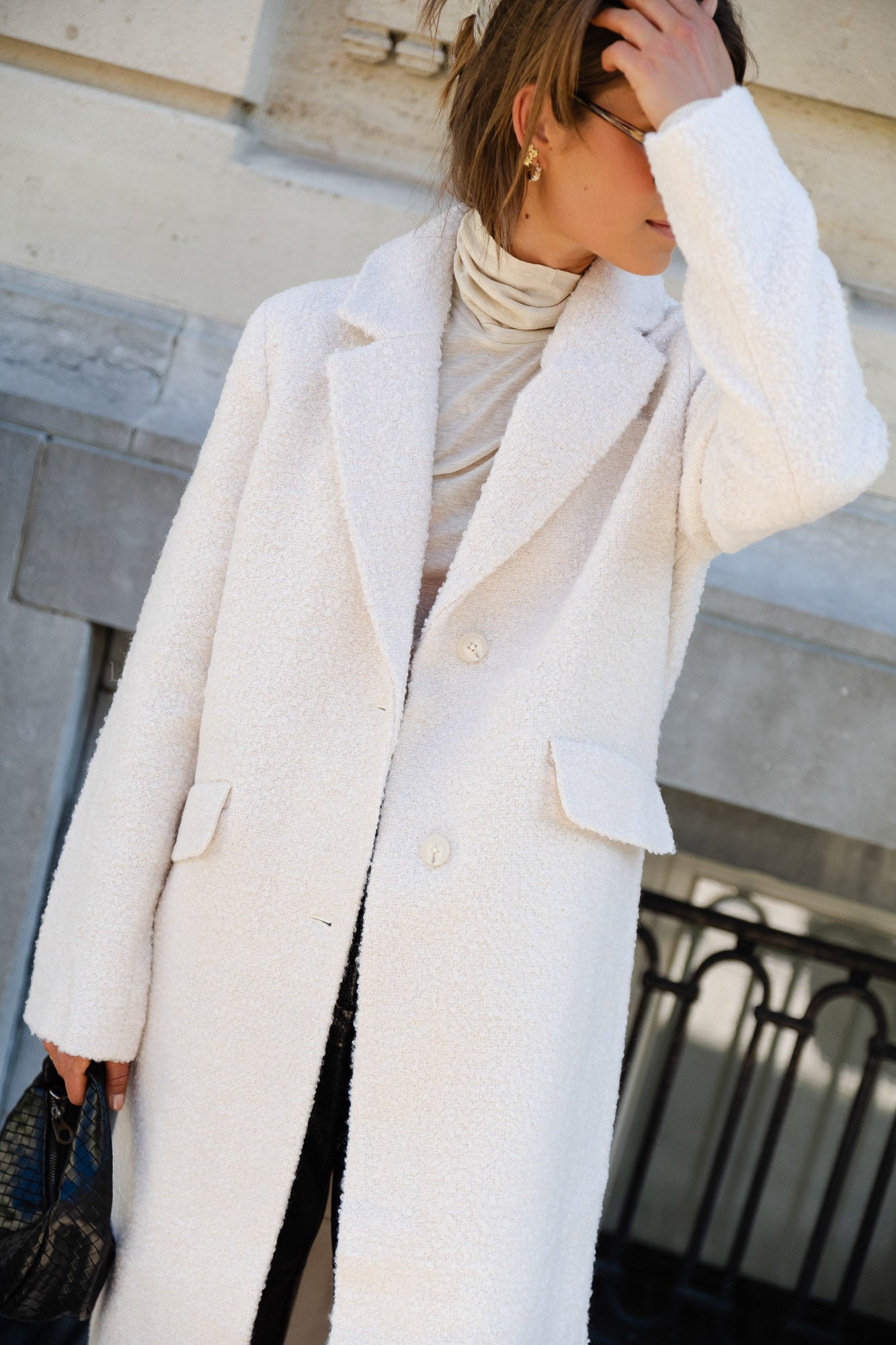 Manteau Ninette boucle blanche