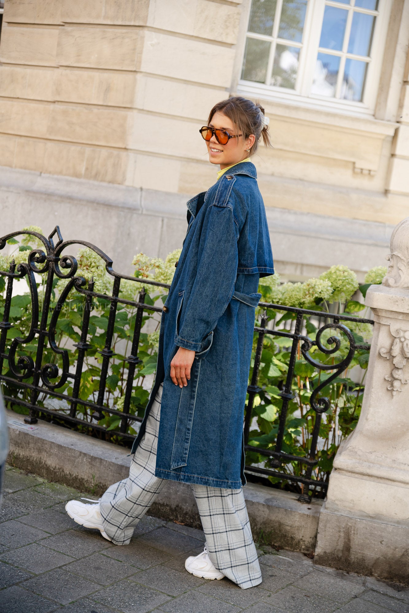 Trench-coat en jean Noella