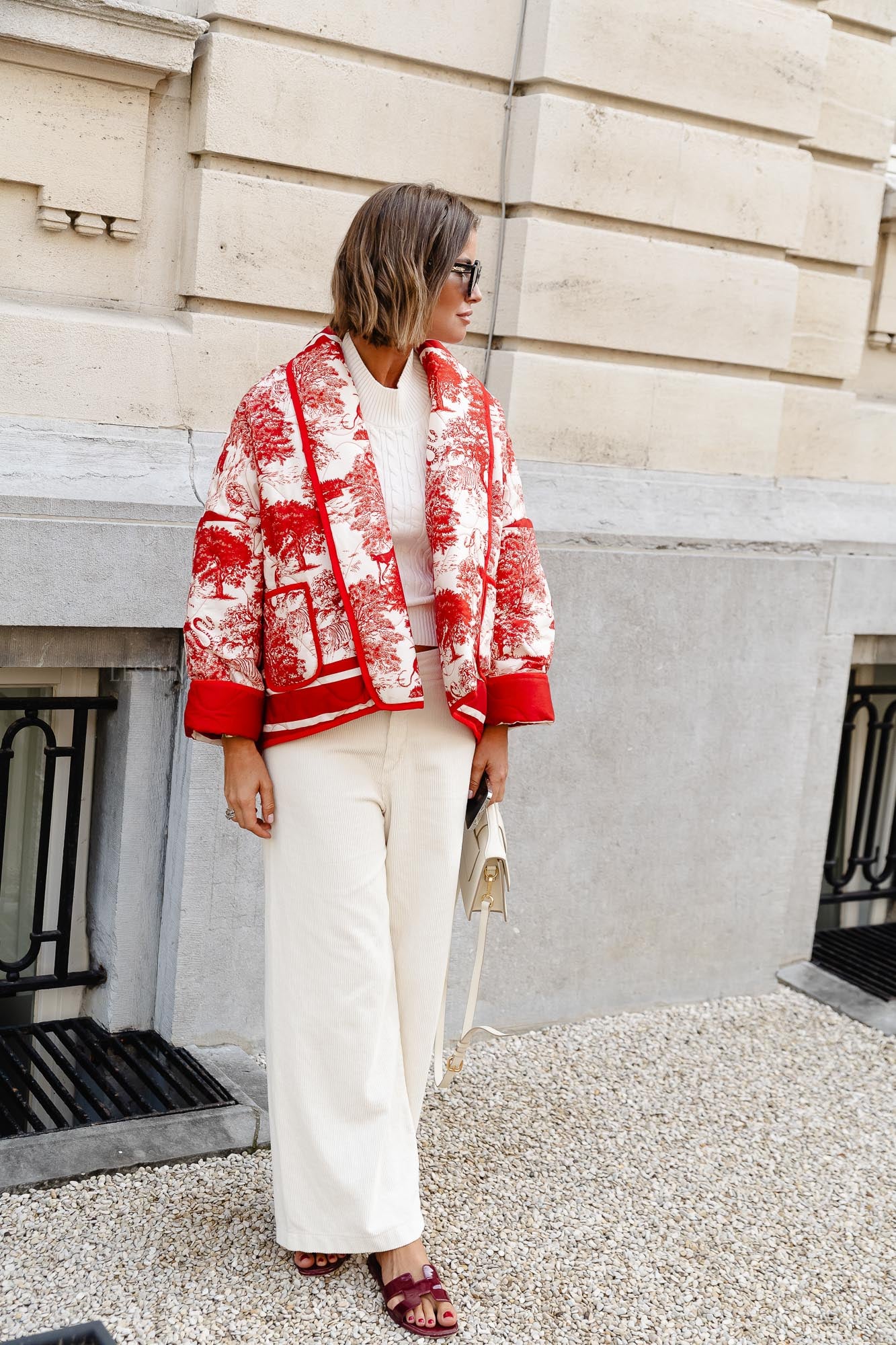 Manteau Isabella rouge jungle