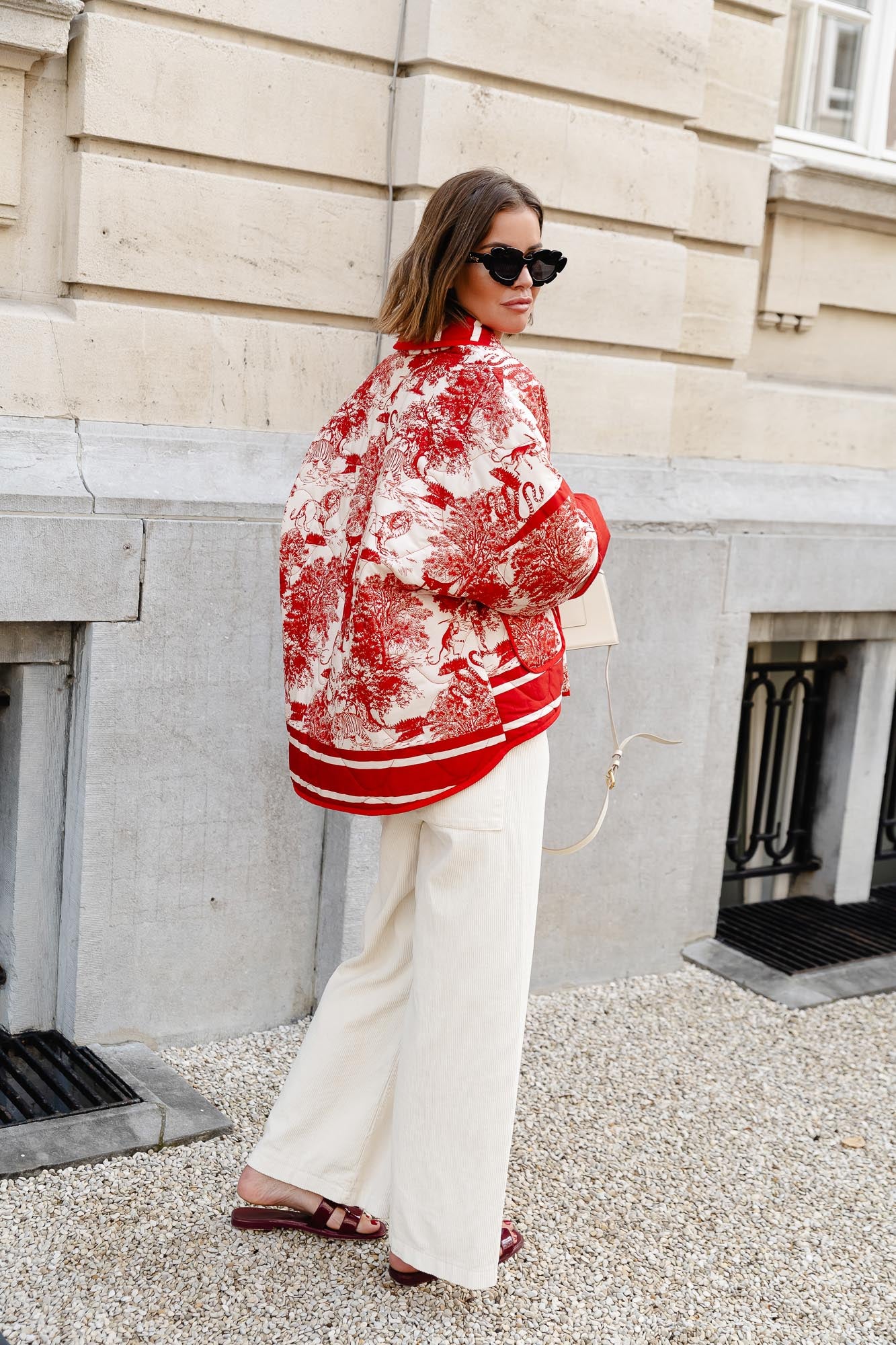 Manteau Isabella rouge jungle