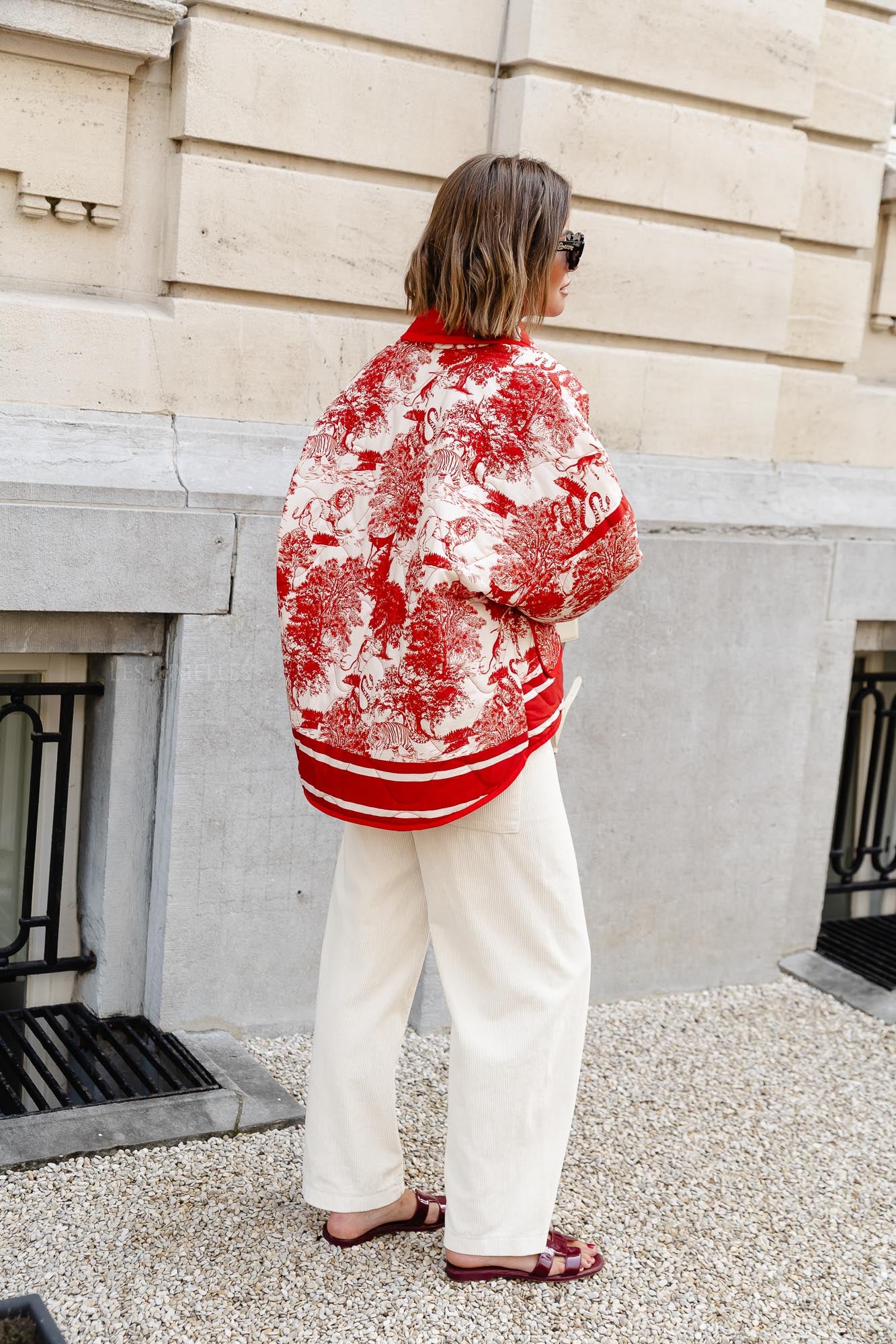 Manteau Isabella rouge jungle