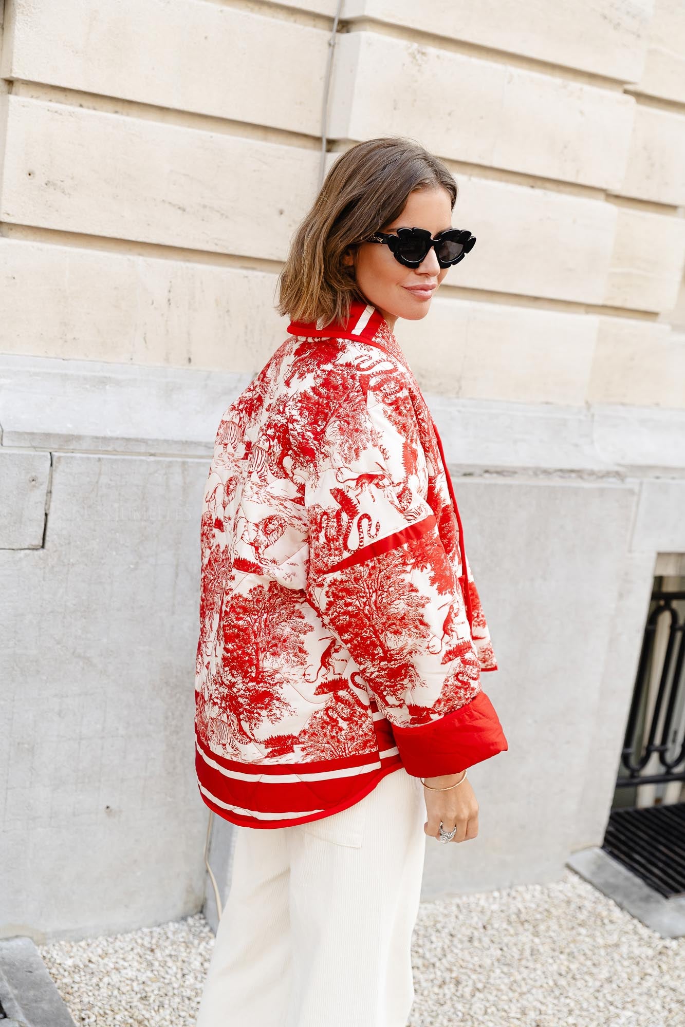 Manteau Isabella rouge jungle