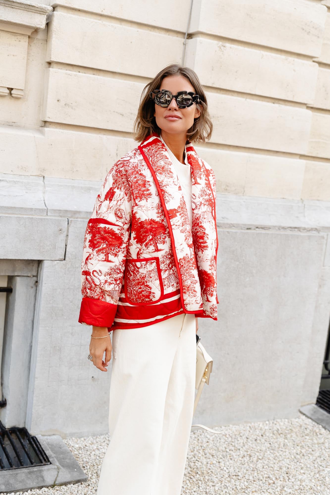 Manteau Isabella rouge jungle