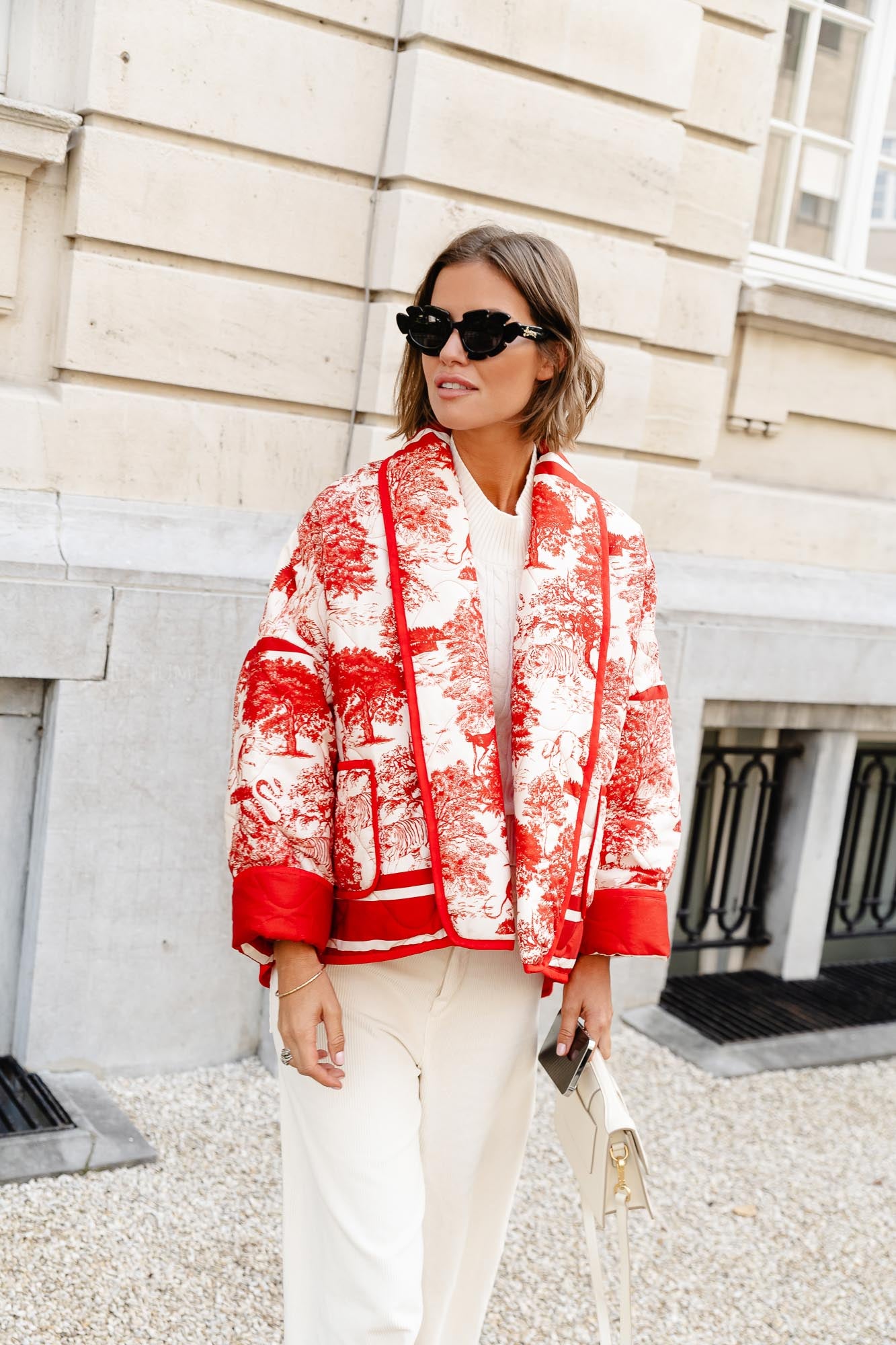 Manteau Isabella rouge jungle