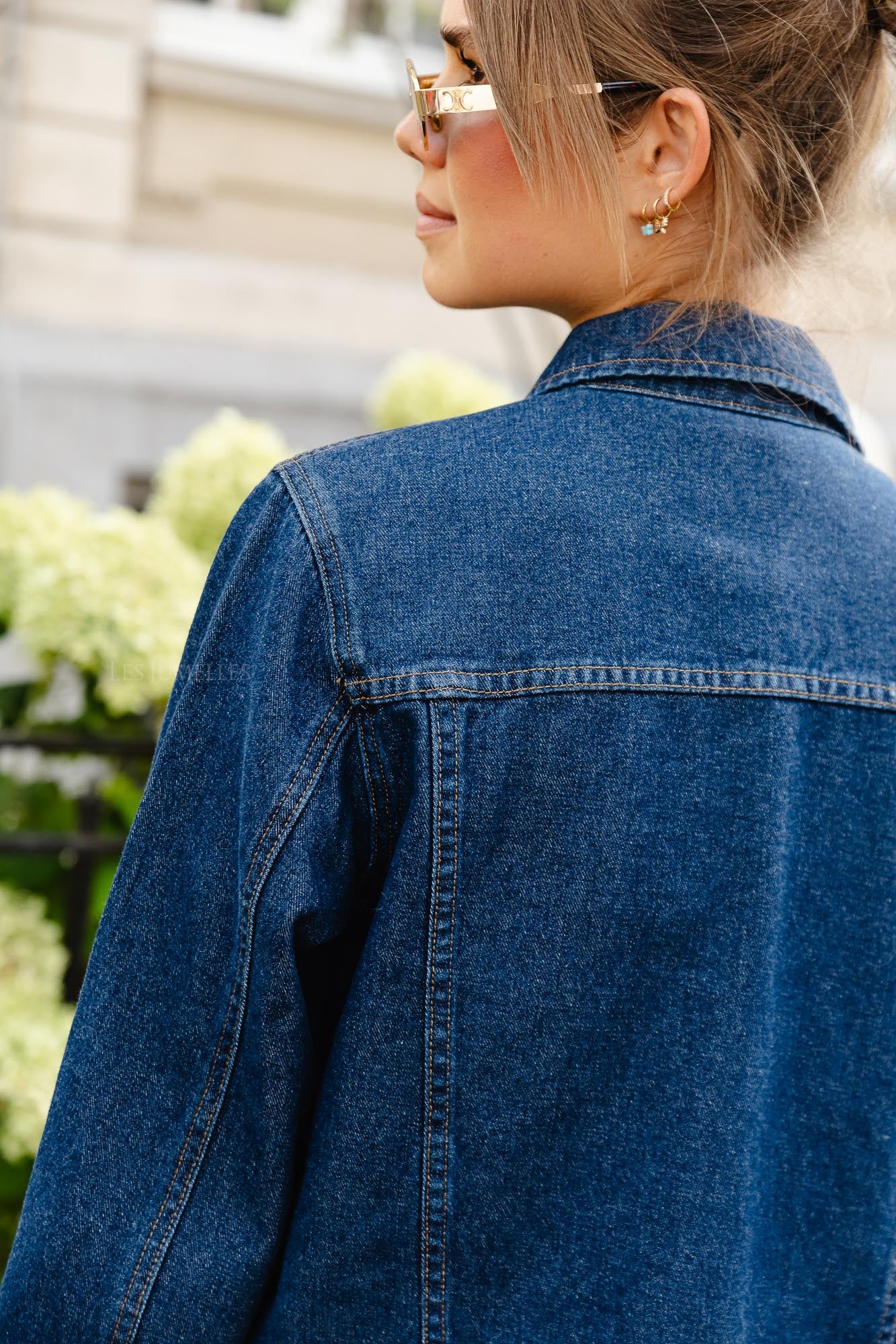 <tc>VIFlora kort spijkerjasje donkerblauw denim</tc>