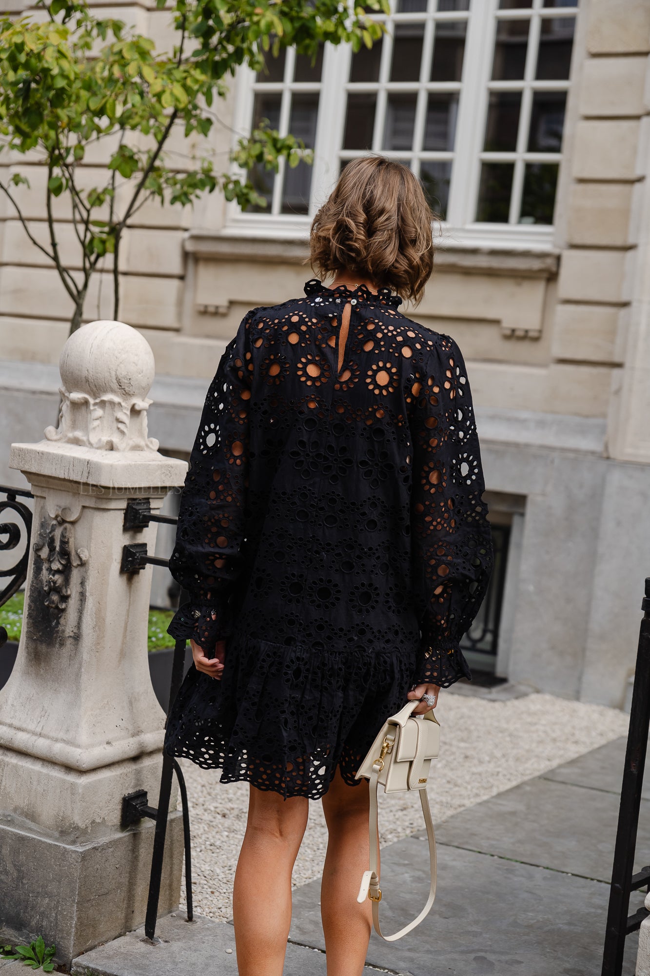 VIBradie L/S sleeve knee dress black