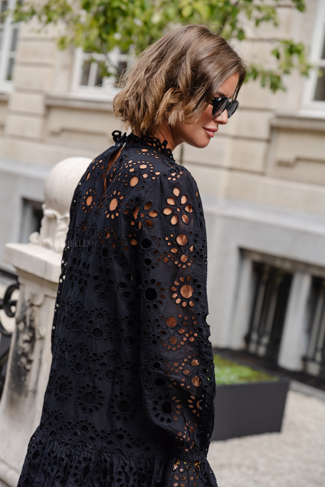 VIBradie L/S sleeve knee dress black