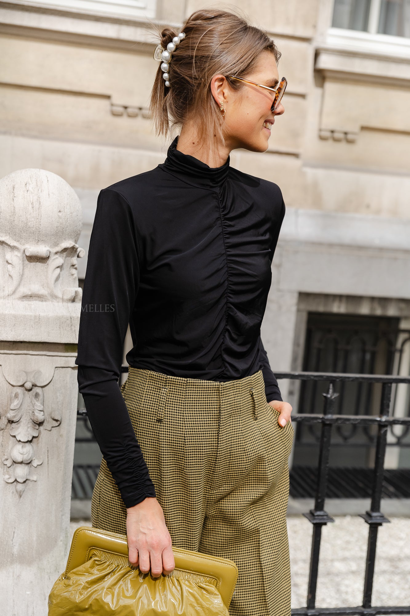Lygz blouse zwart