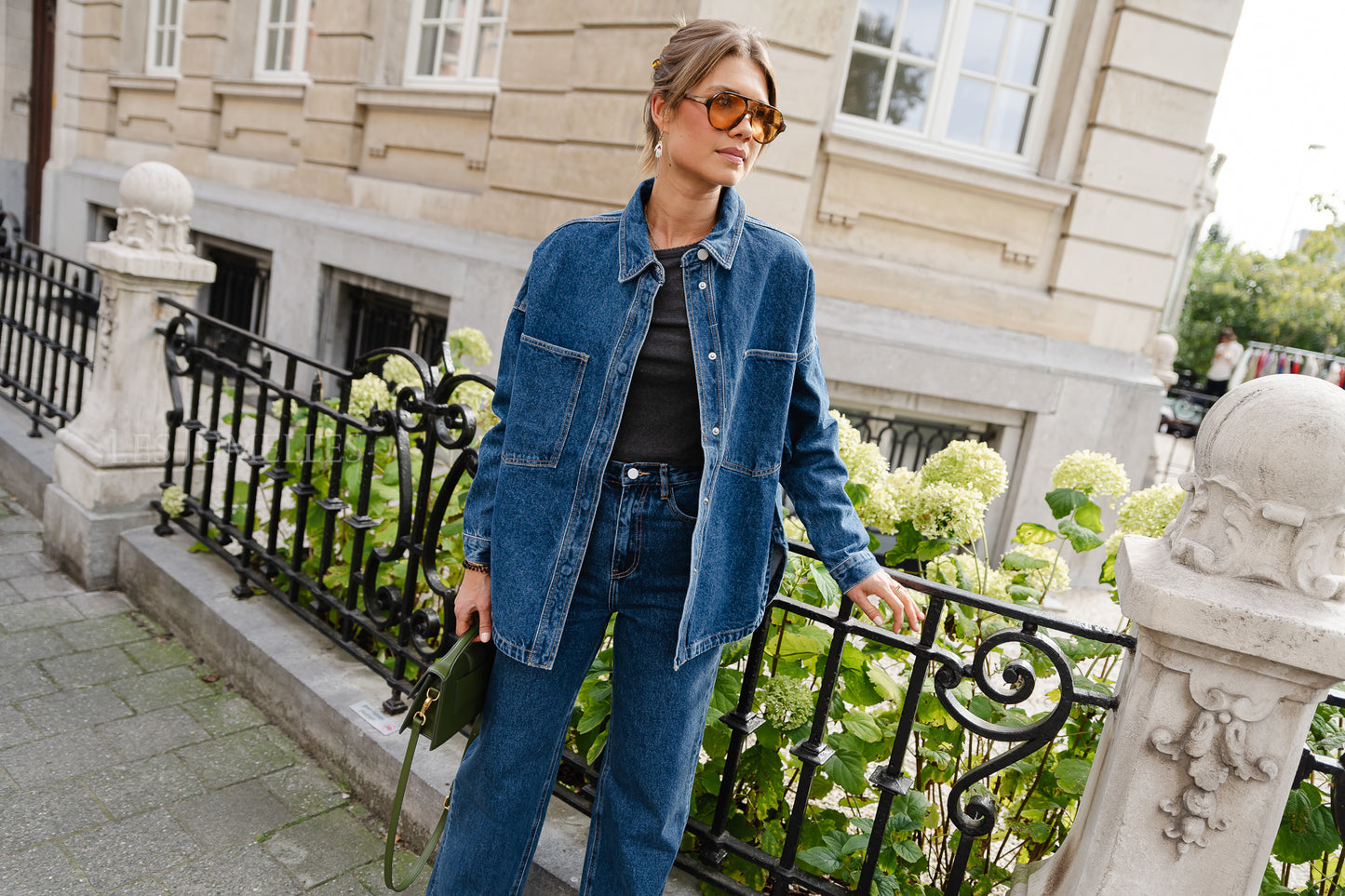 <tc>Chemise en jean Ella bleu</tc>