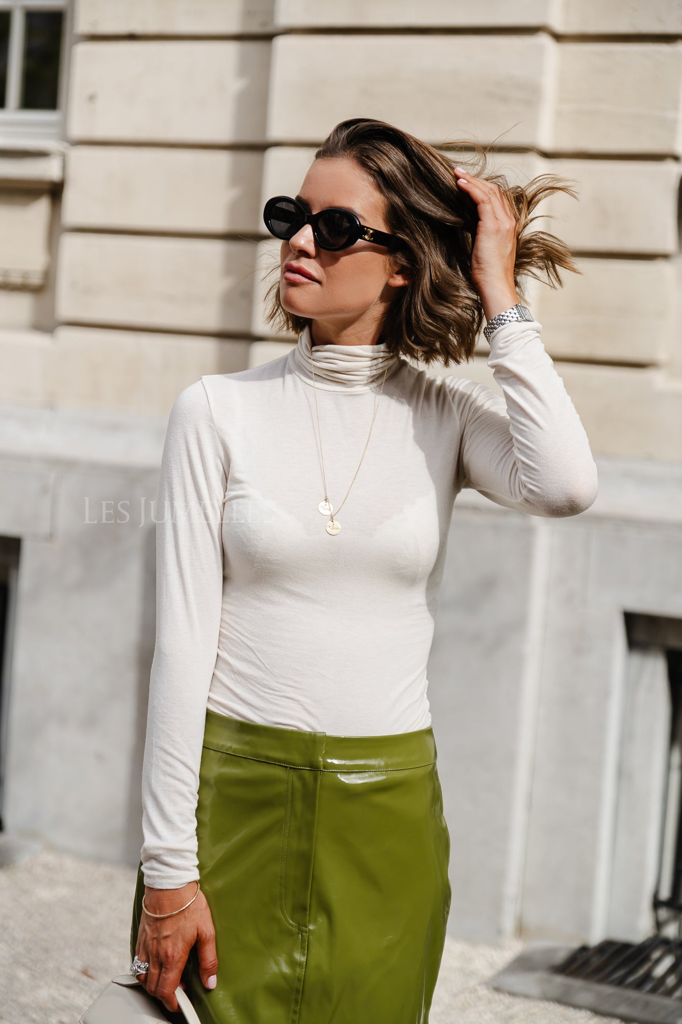 <tc>Top à col roulé Emilia beige clair</tc>