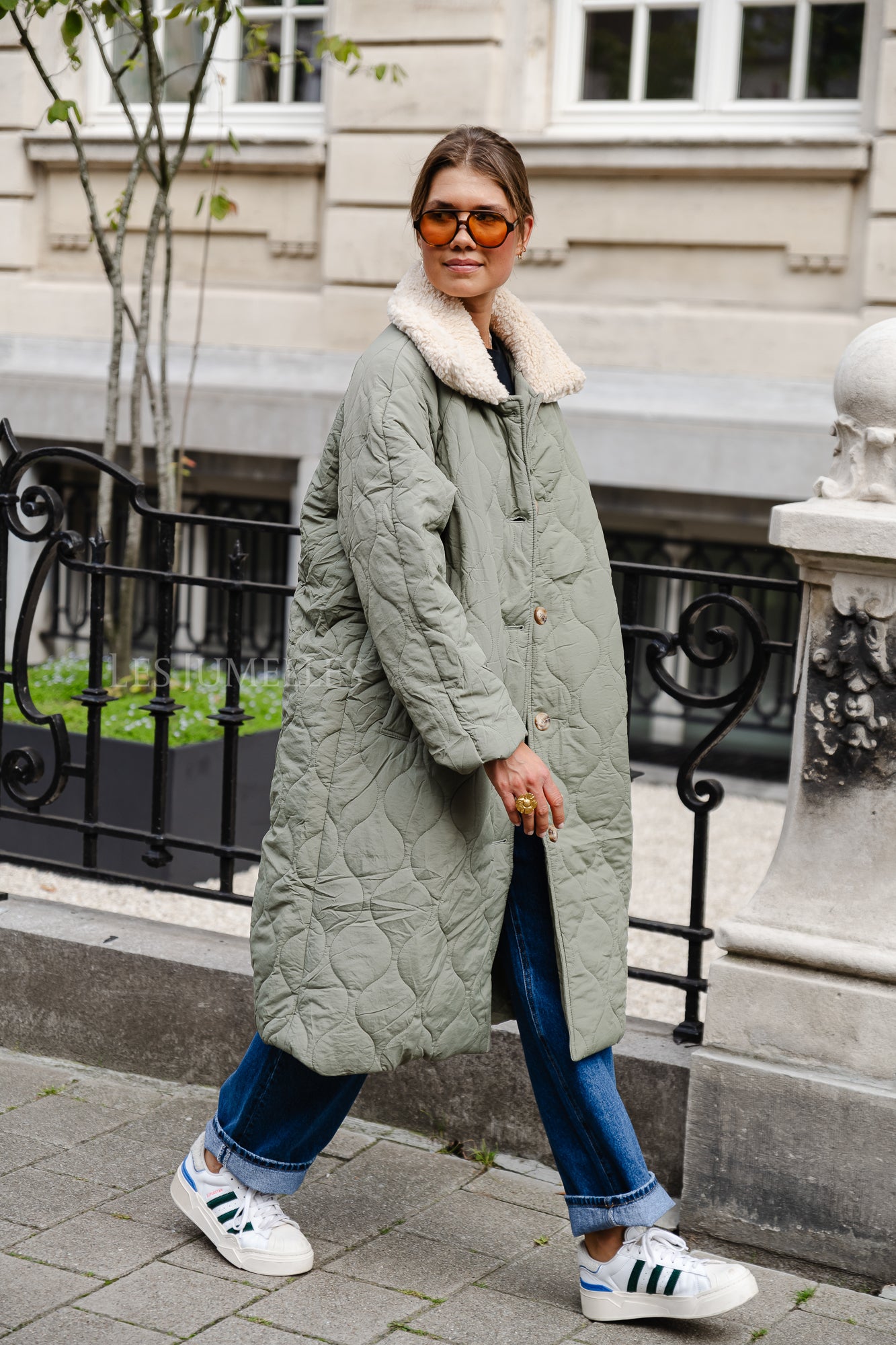 Doudoune Lizzy vert sauge