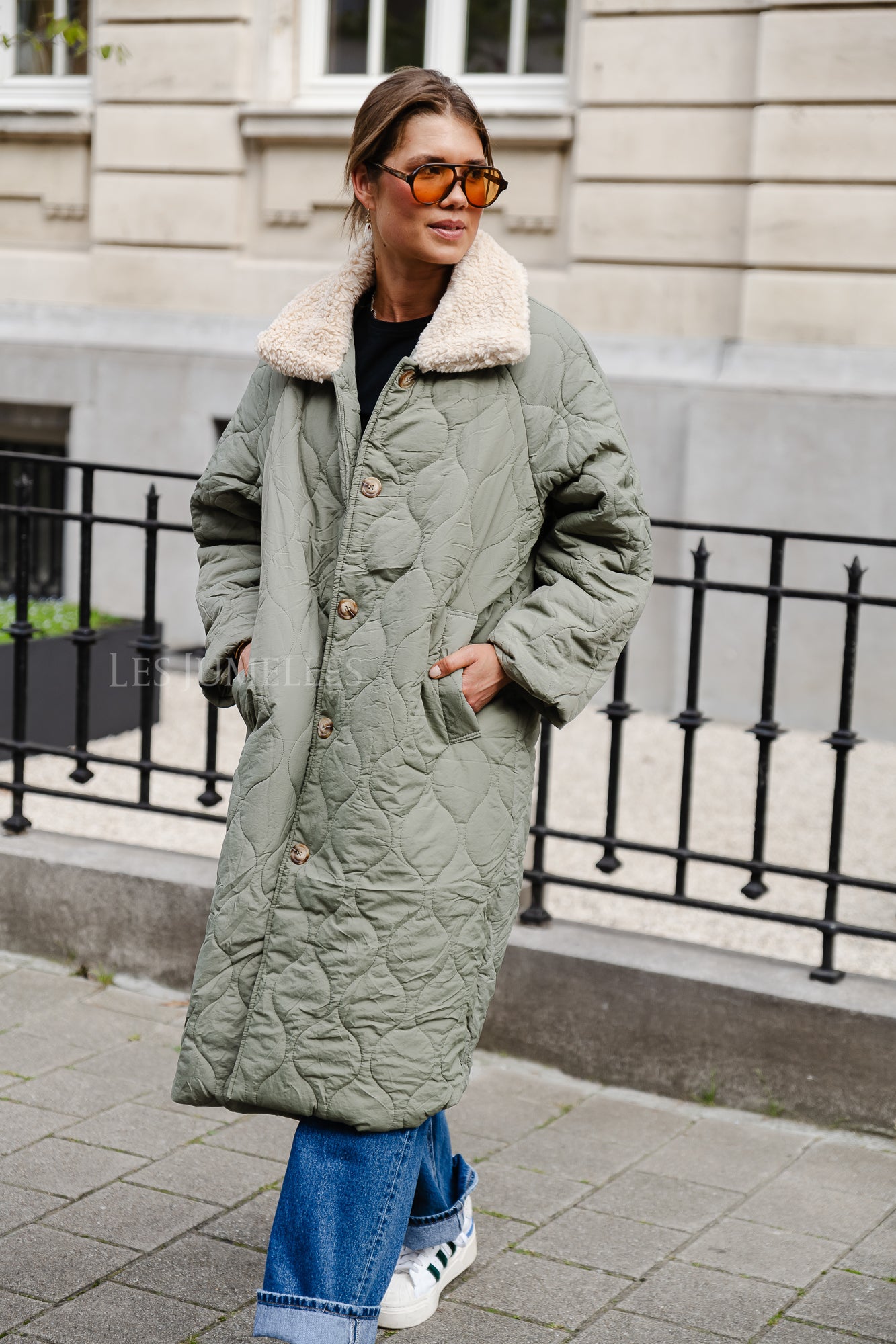 Doudoune Lizzy vert sauge