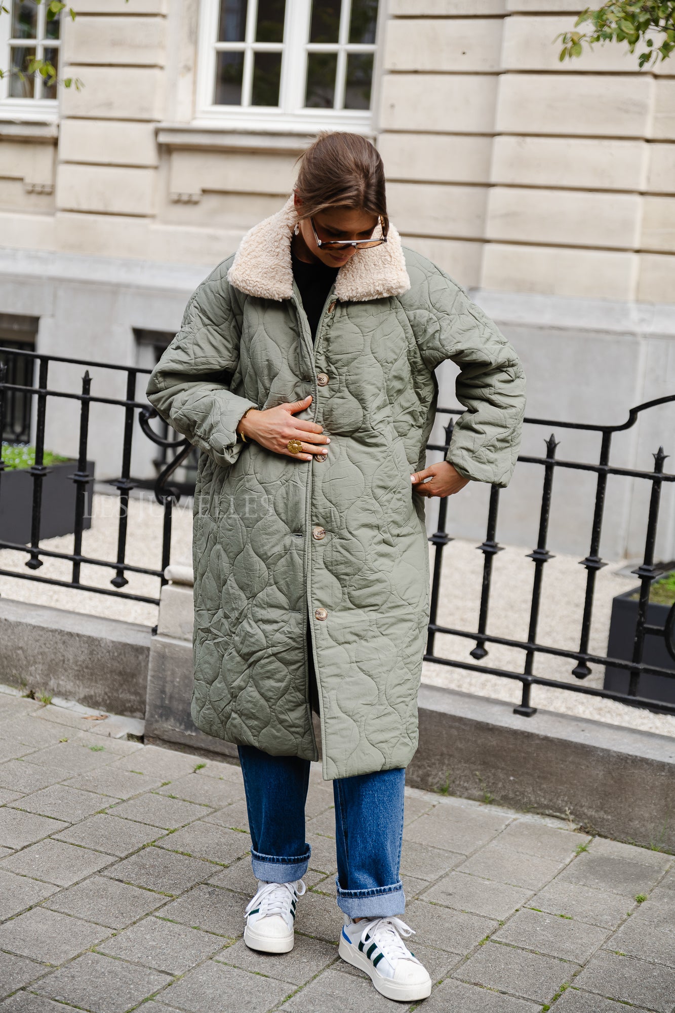 Doudoune Lizzy vert sauge