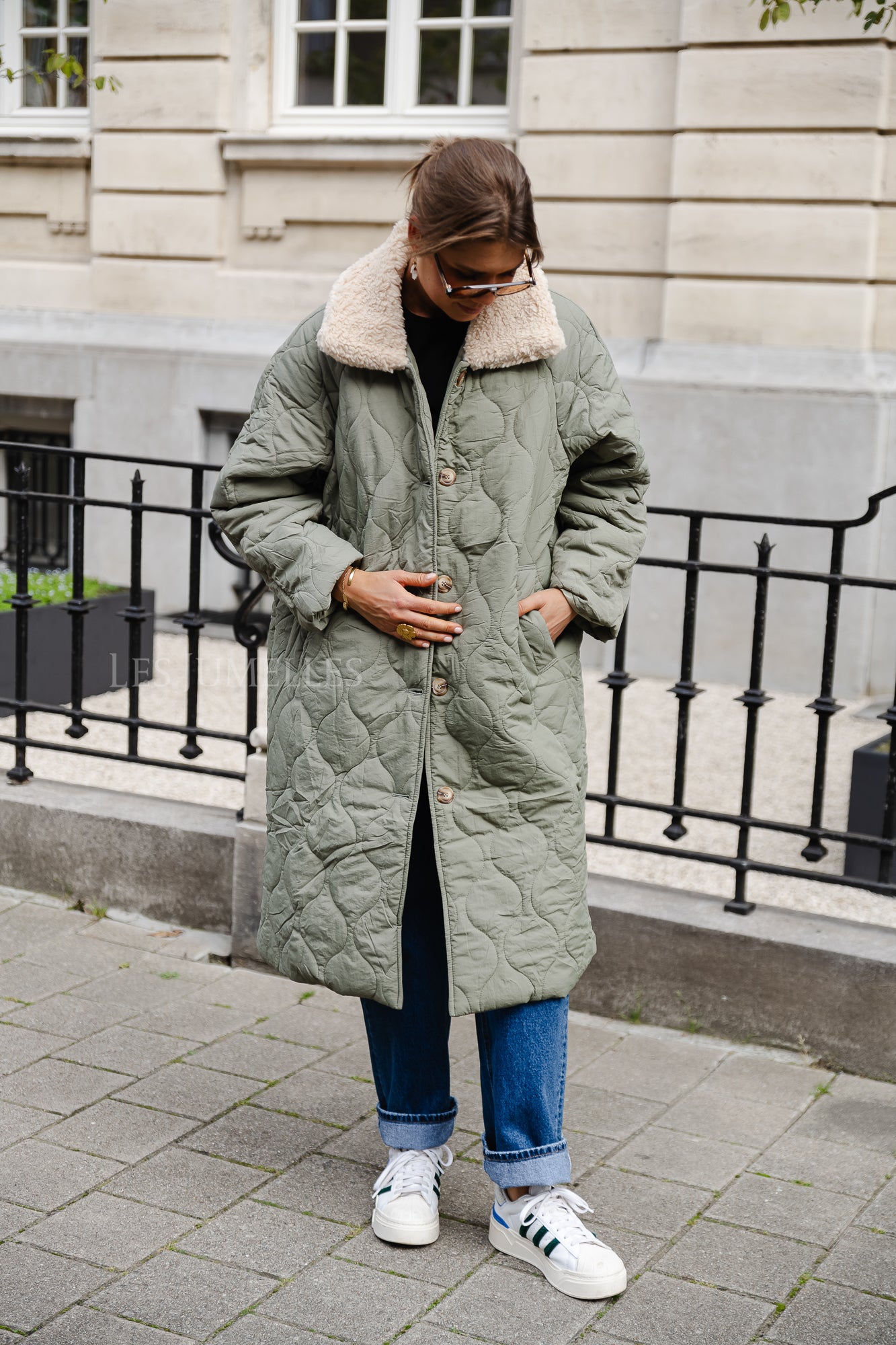 Doudoune Lizzy vert sauge