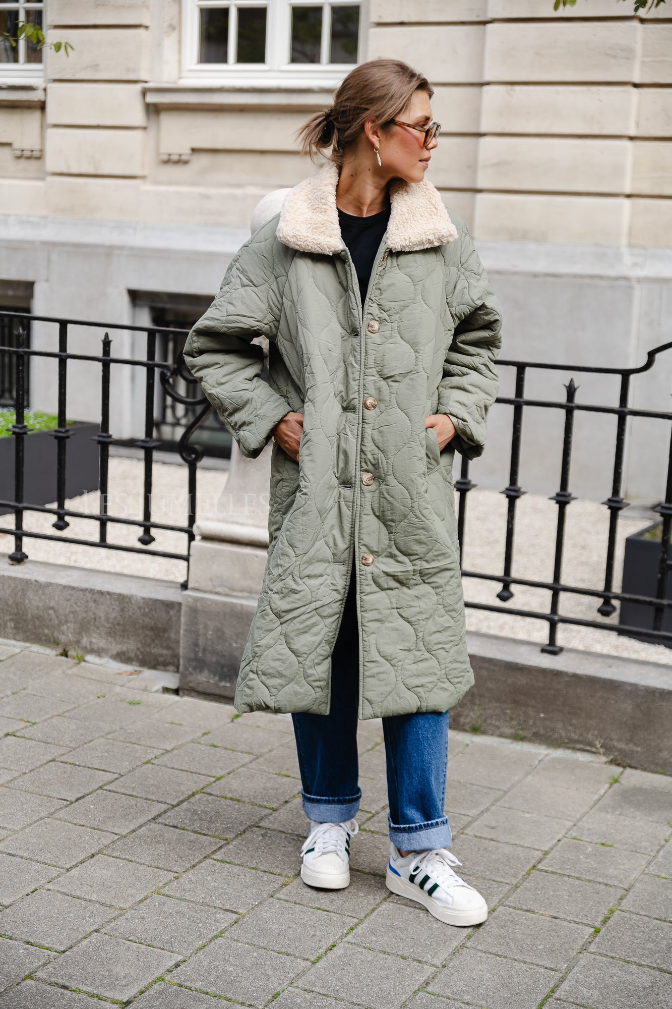 Doudoune Lizzy vert sauge