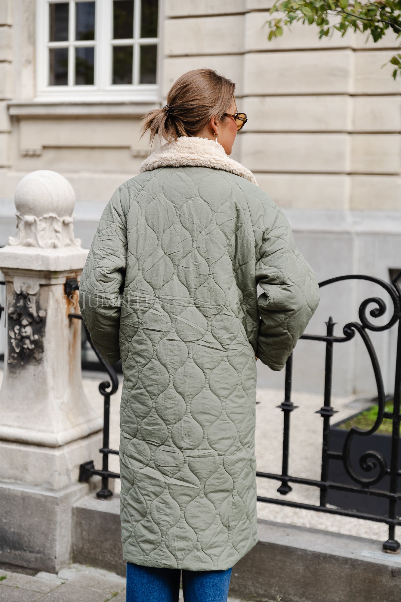 Doudoune Lizzy vert sauge
