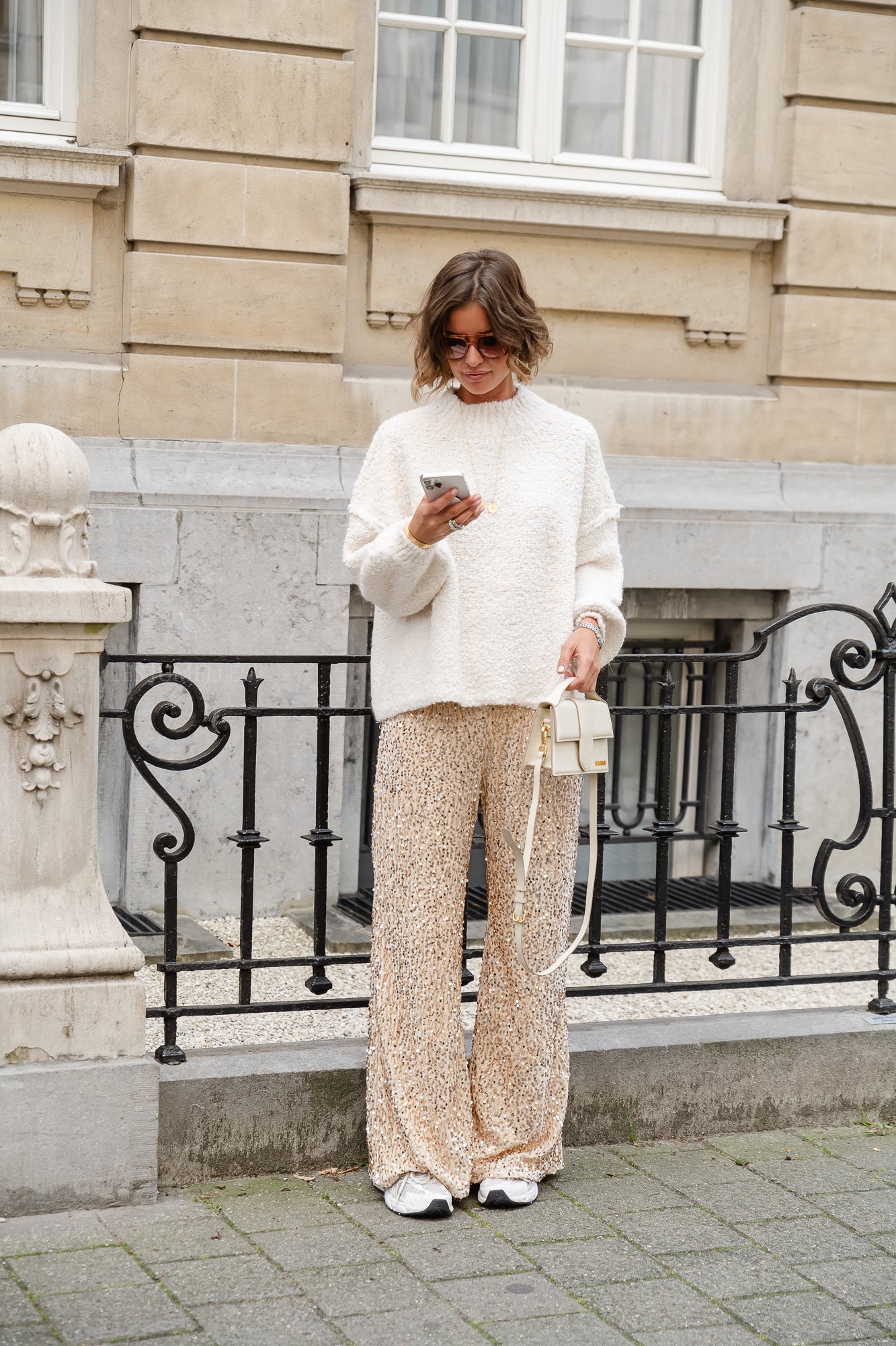 <tc>Riri Paillettenhose Champagner</tc>