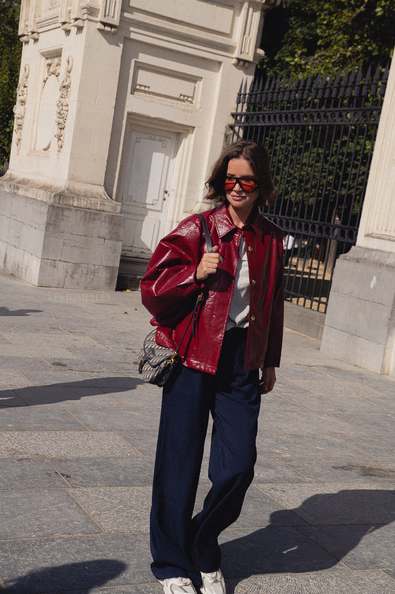 Jodie PU jacket red