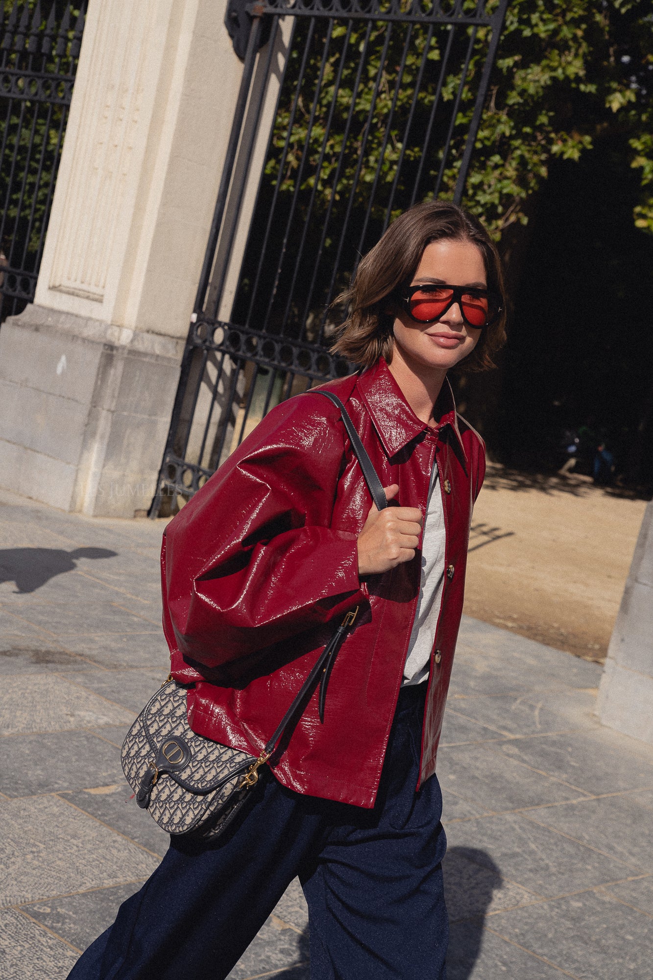 Jodie PU jacket red