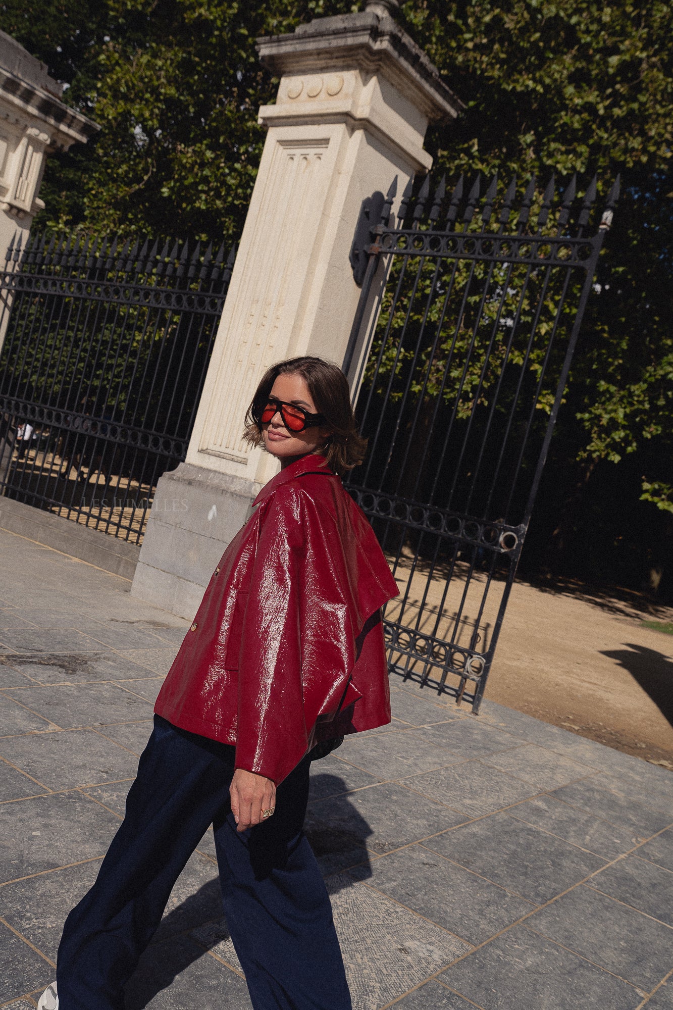 Jodie PU jacket red