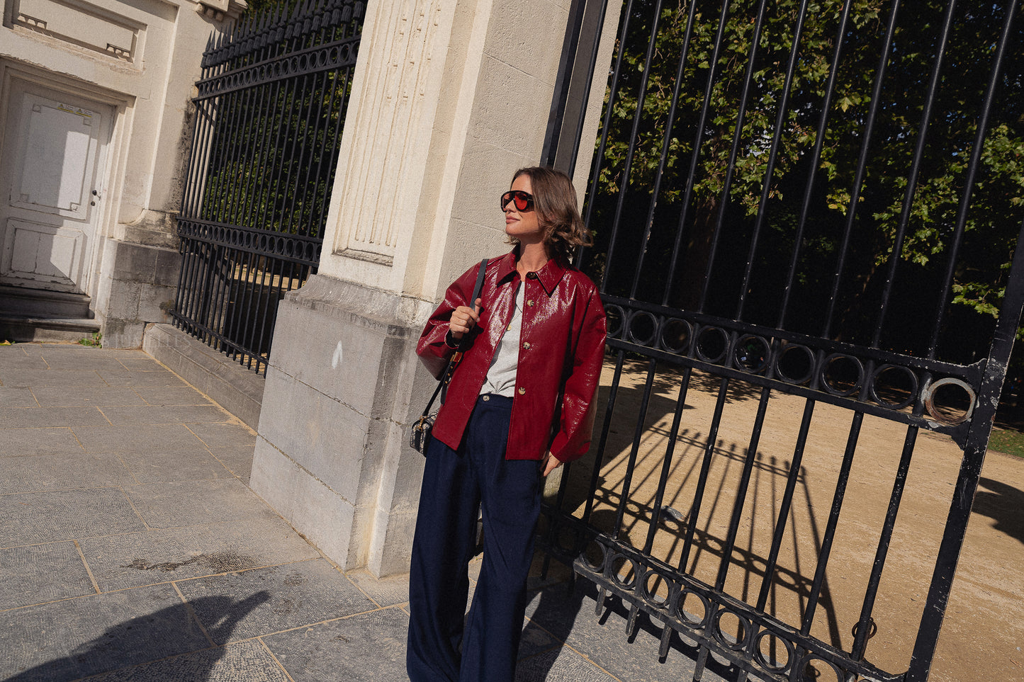 Jodie PU jacket red